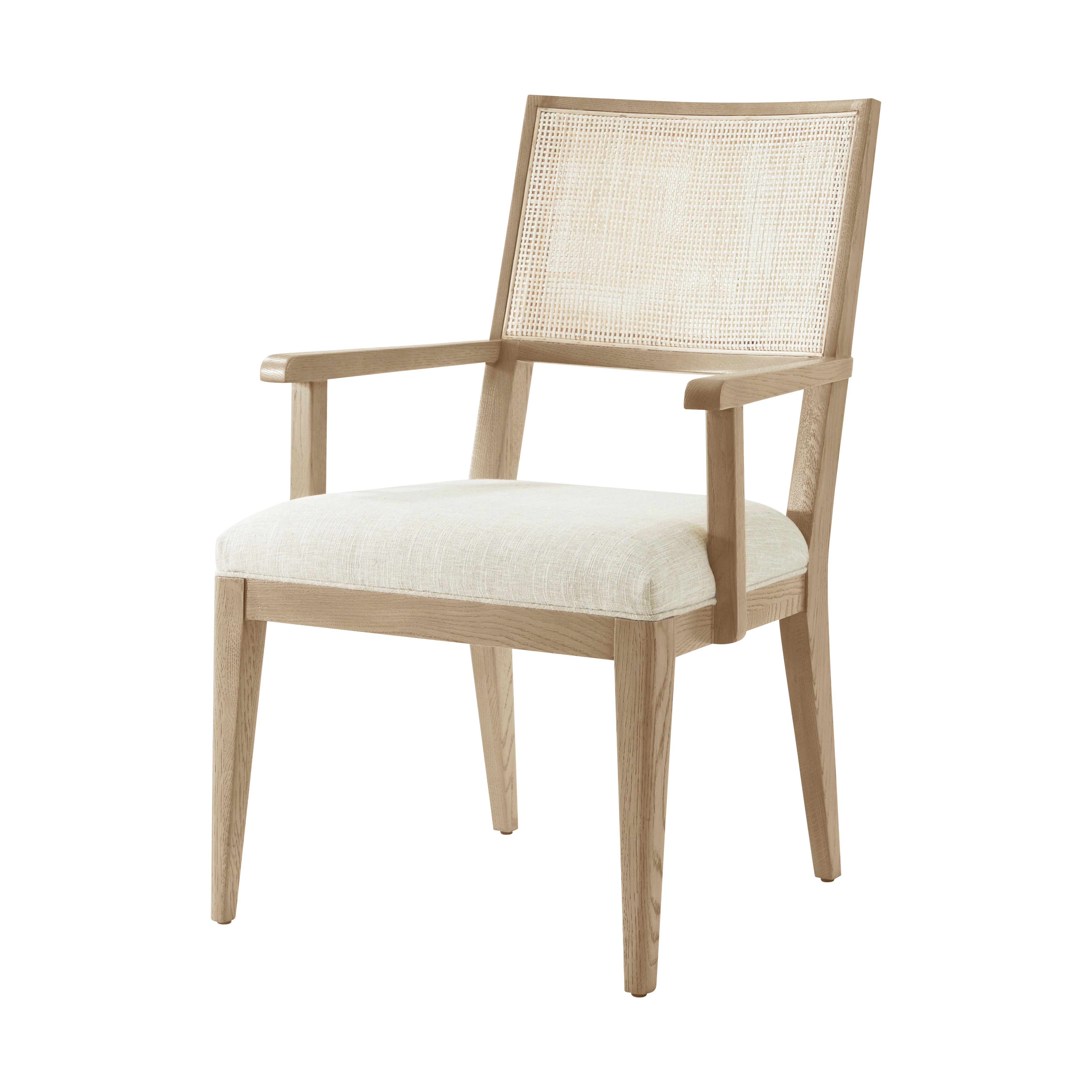 Theodore Alexander Catalina Dining Arm Chair — Finish: Dune
