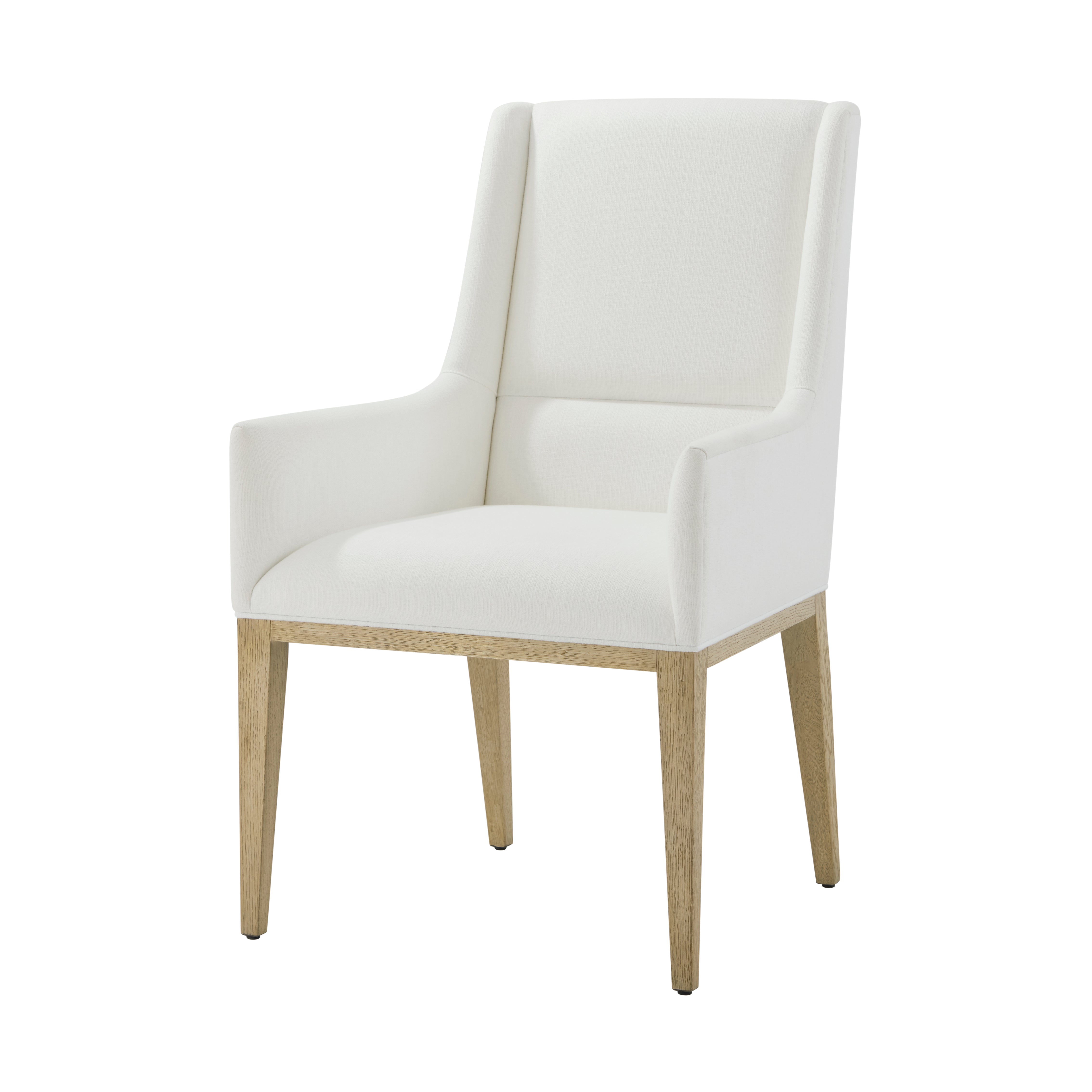 Theodore Alexander Balboa Upholstered Dining Armchair — Finish: Coastal Grey