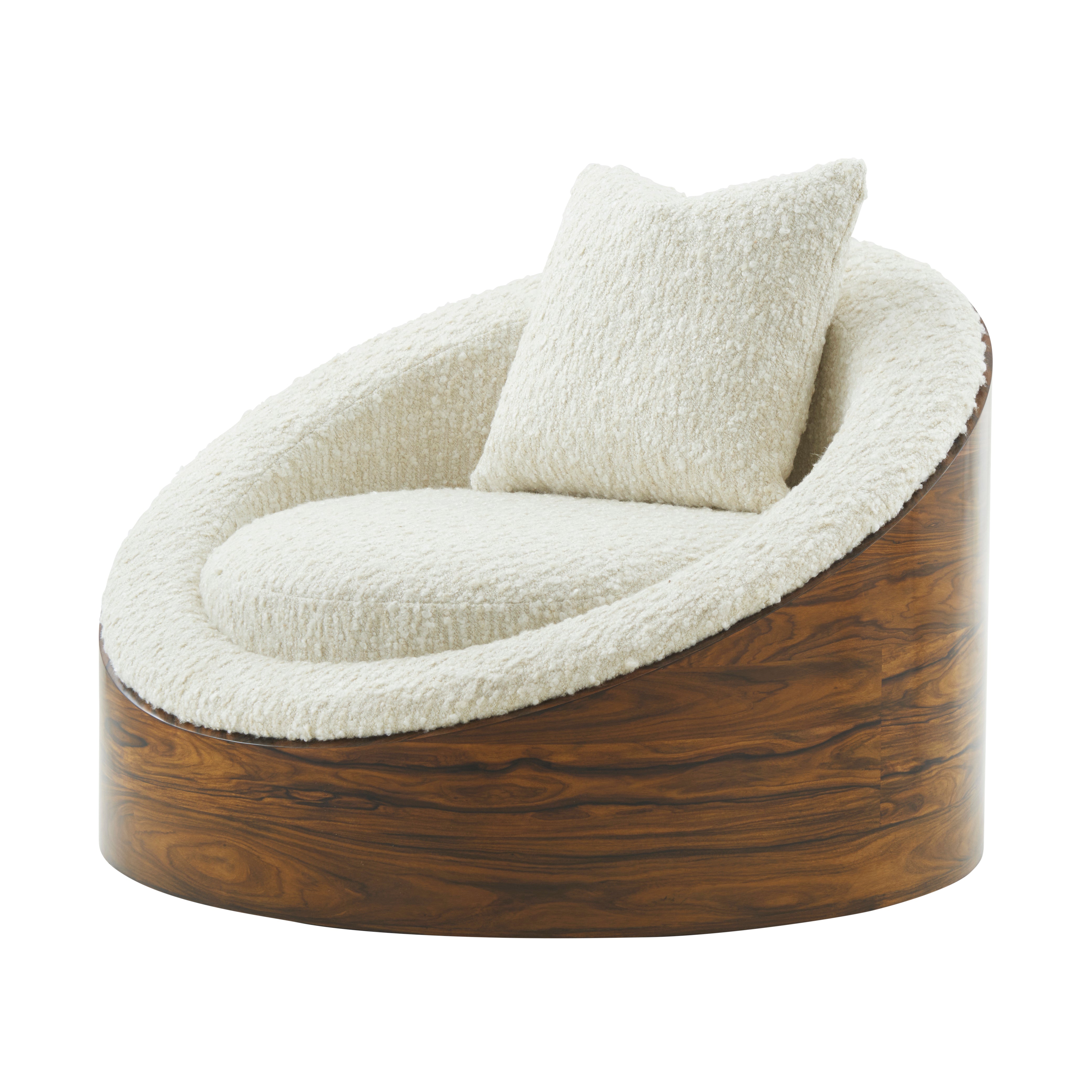 Theodore Alexander Rowan Swivel Chair — VCF1862 - Natural Morado