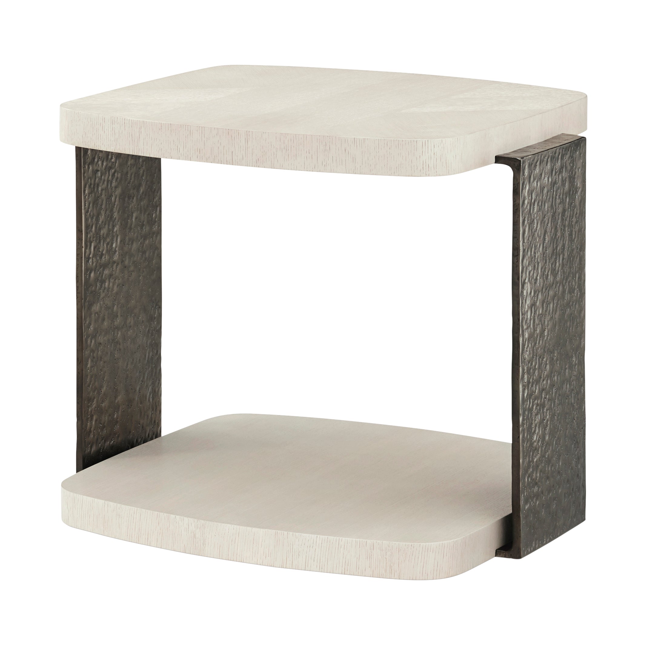 Theodore Alexander Essence Side Table — Finish: Opal