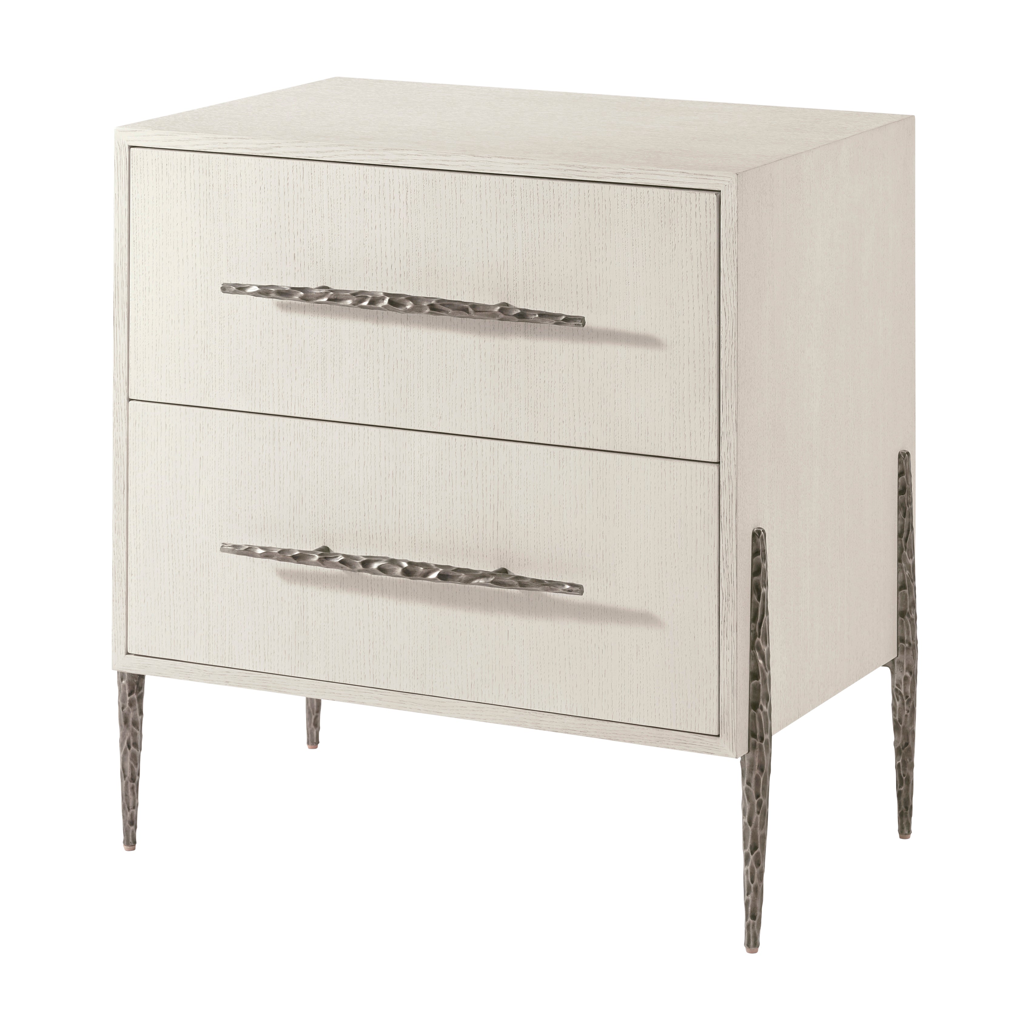 Theodore Alexander Essence Two Drawer Nightstand — Finish: Opal