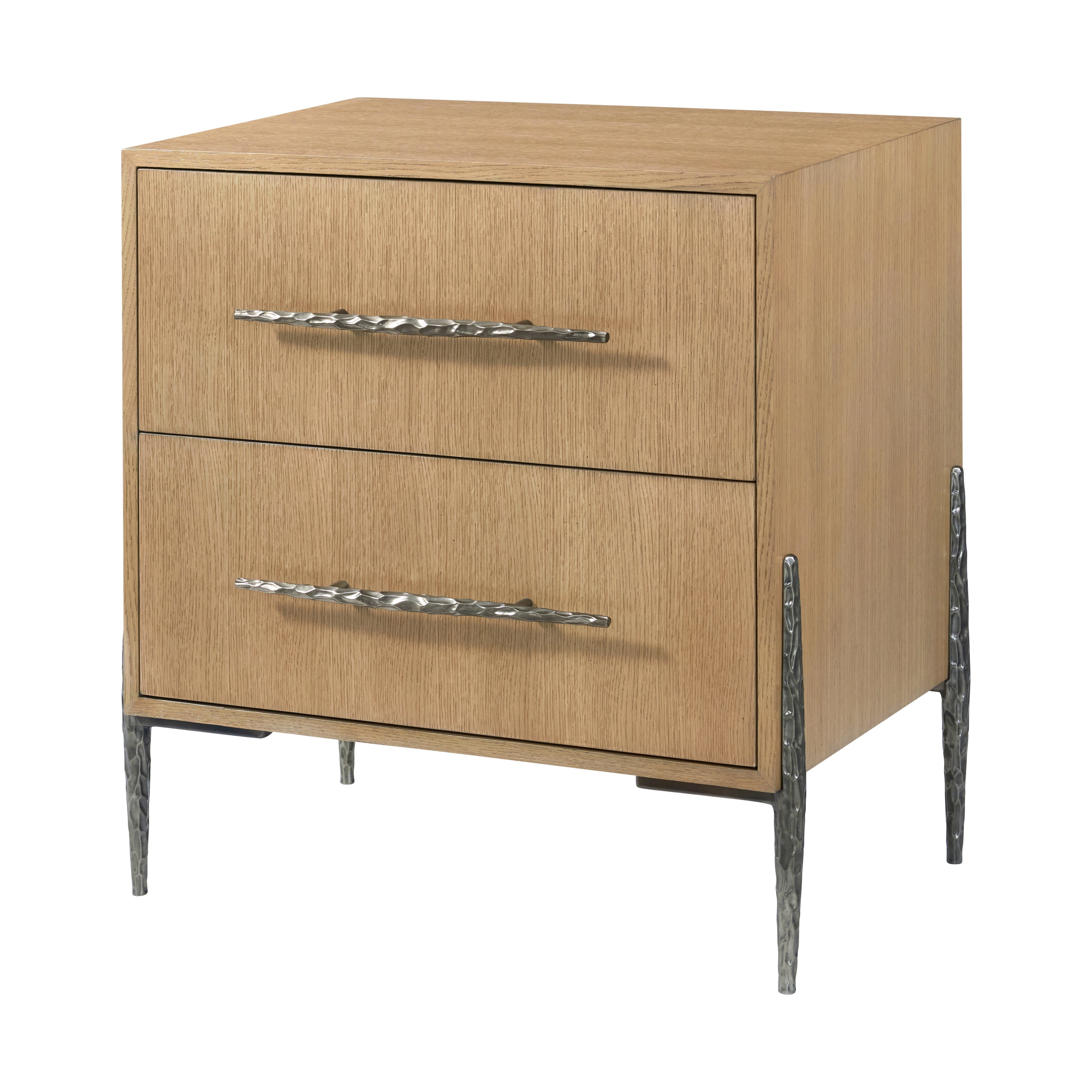 Theodore Alexander Essence Two Drawer Nightstand — Finish: Blonde