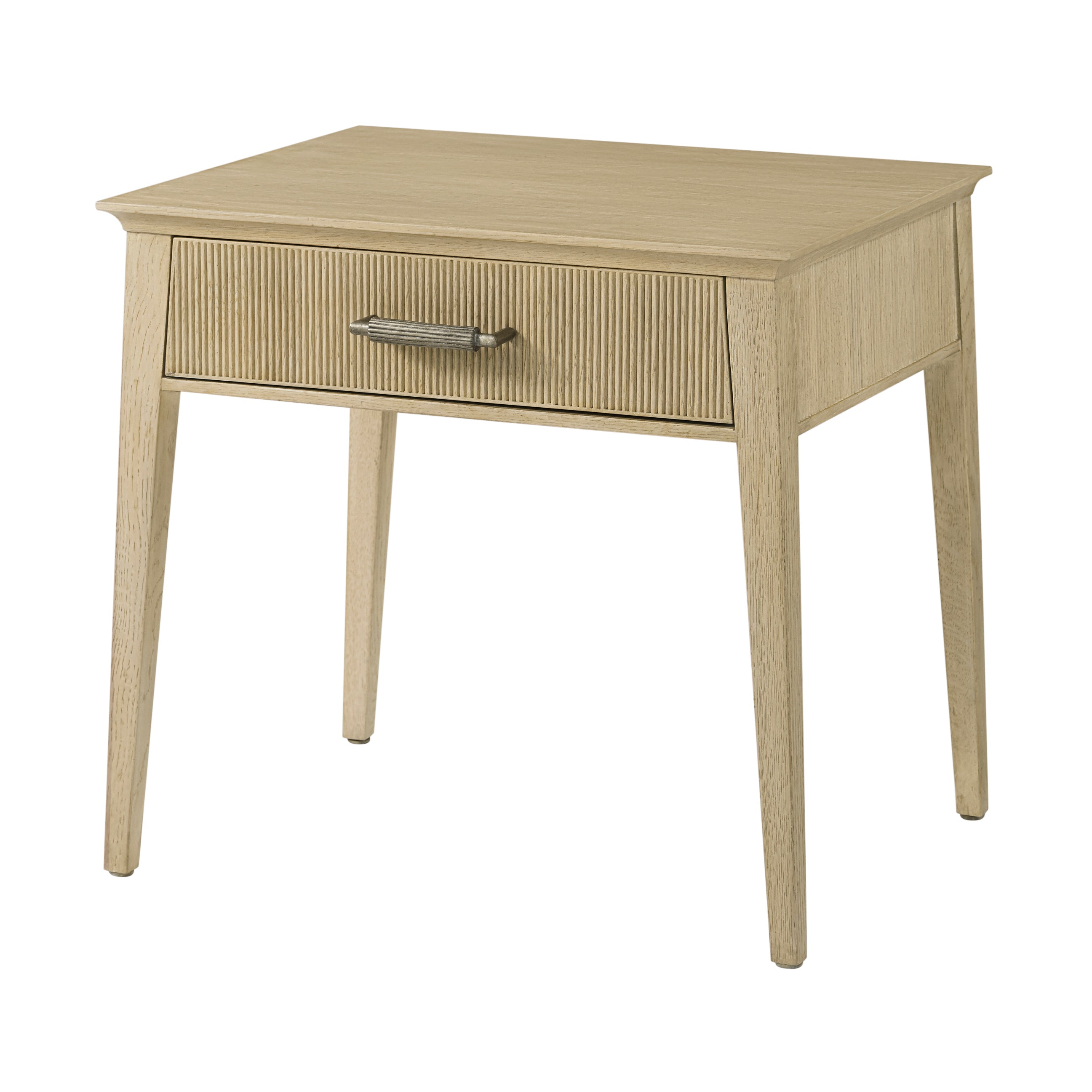 Theodore Alexander Balboa One-Drawer Side Table — VCF1882 - Coastal Grey