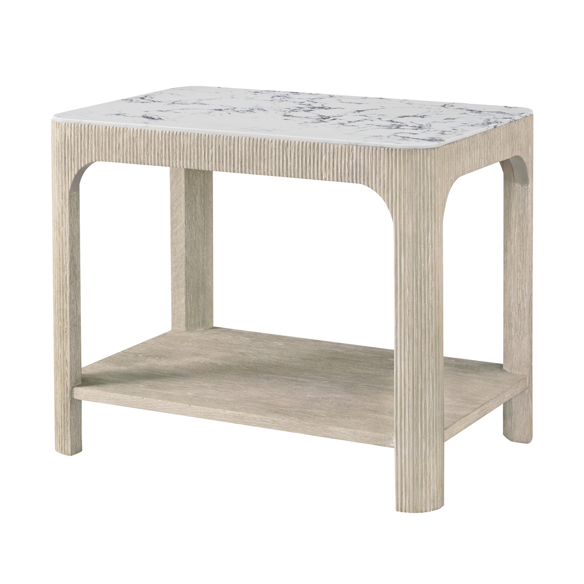 Theodore Alexander | Horizon Rectangular Quartz Side Table - SPE-Day\ PCF1246 - SPE Grey | TA50334.C397