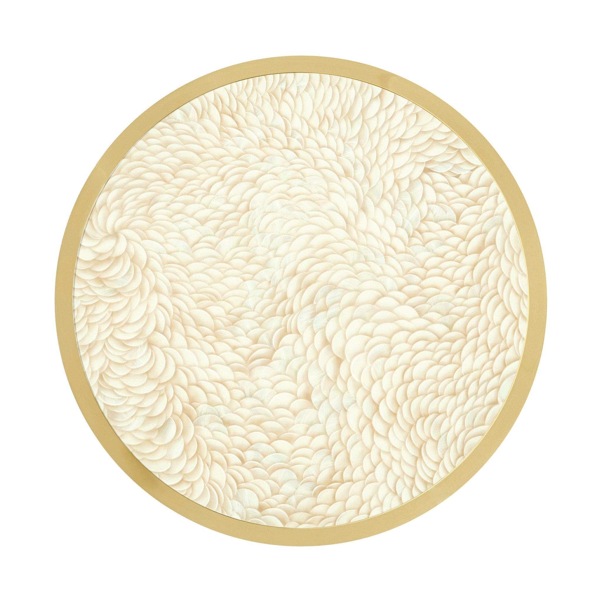 Theodore Alexander | Judith Leiber Round Side Table - JL Feather\ PCF1215 - Solstice | TA50385