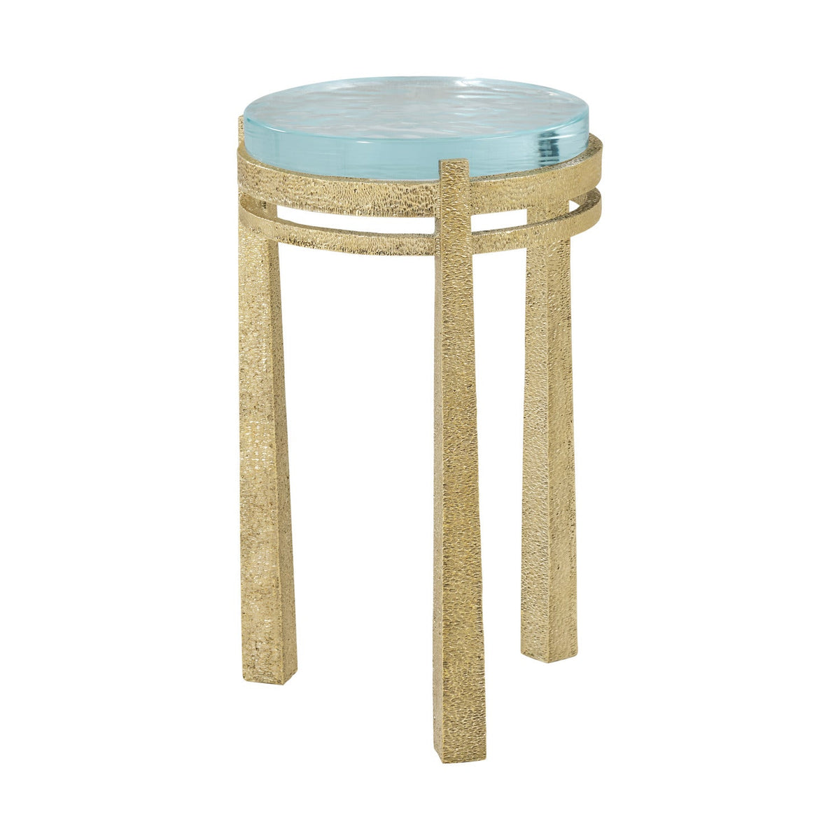 Theodore Alexander | Judith Leiber Accent Table II - Polished Textured brass | TA50386