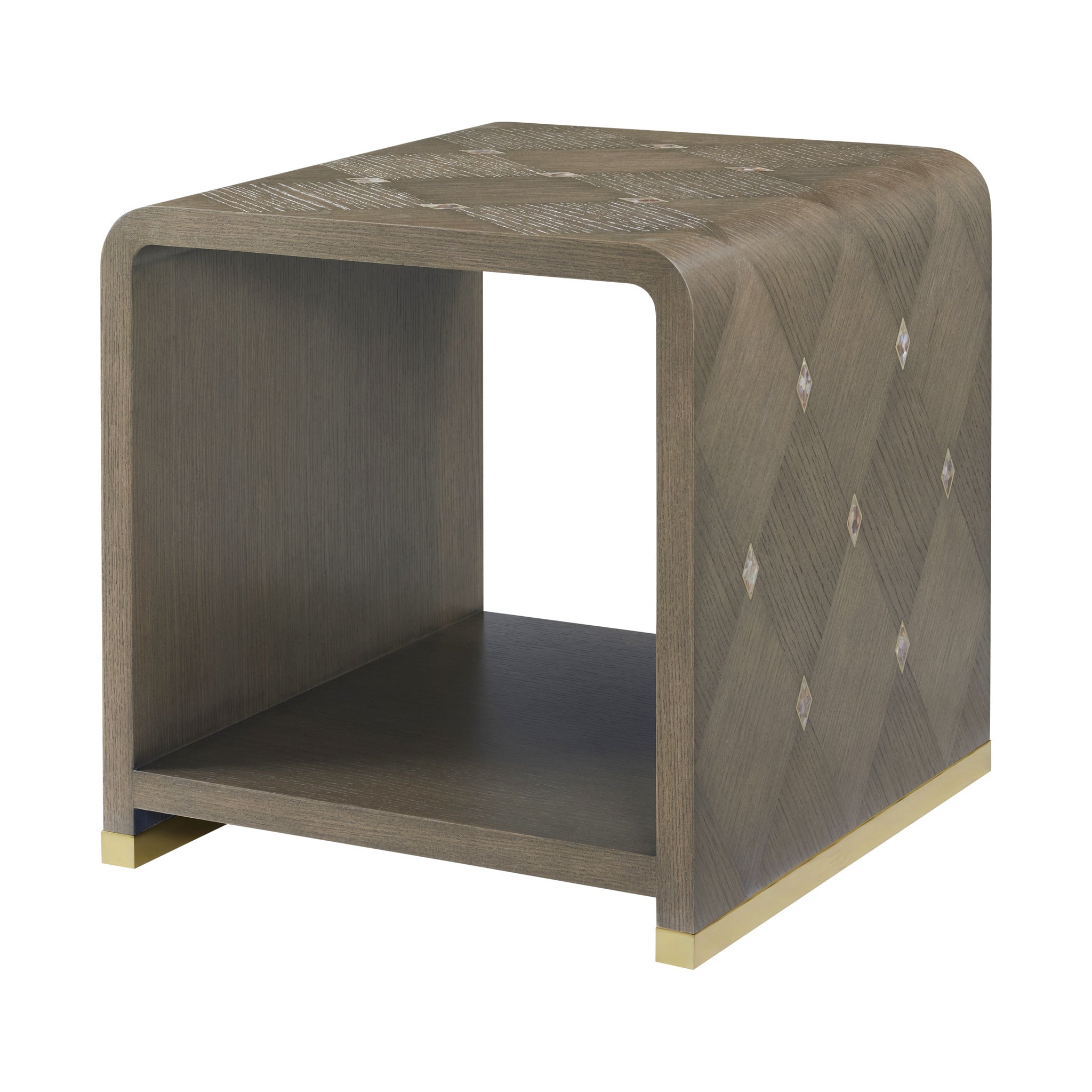 Theodore Alexander | Judith Leiber Side Table - Mink | TA50402.C385