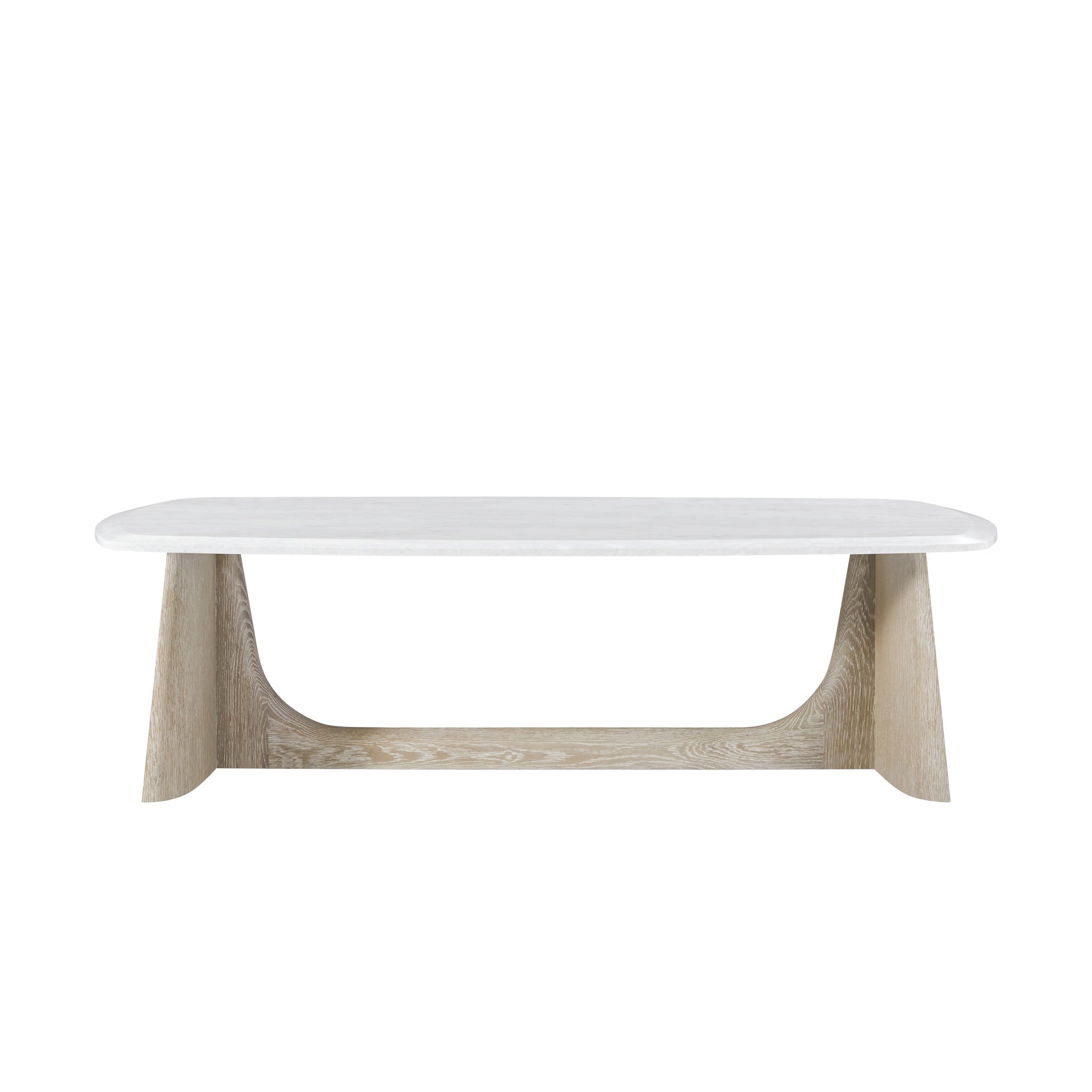 Theodore Alexander | Repose Wooden Coffee Table Quartz Top - Grey Oak Finish\ PCF1194 - Grey Visible Inner | TA51110.C322