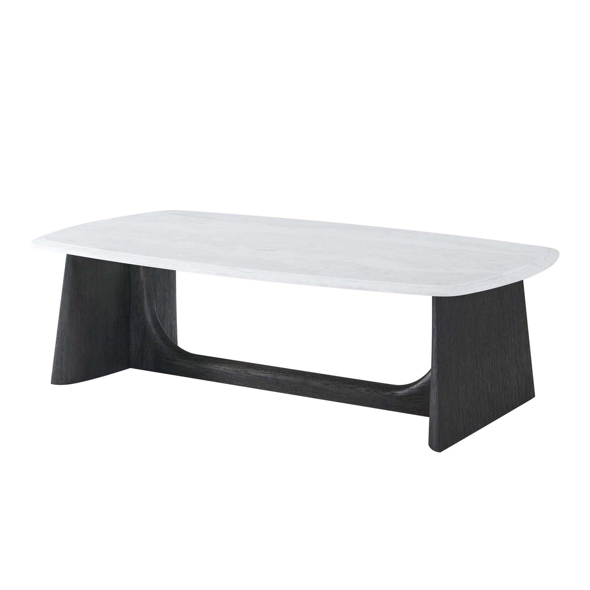 Theodore Alexander | Repose Wooden Coffee Table Quartz Top - Charcoal Oak Finish | TA51110.C325