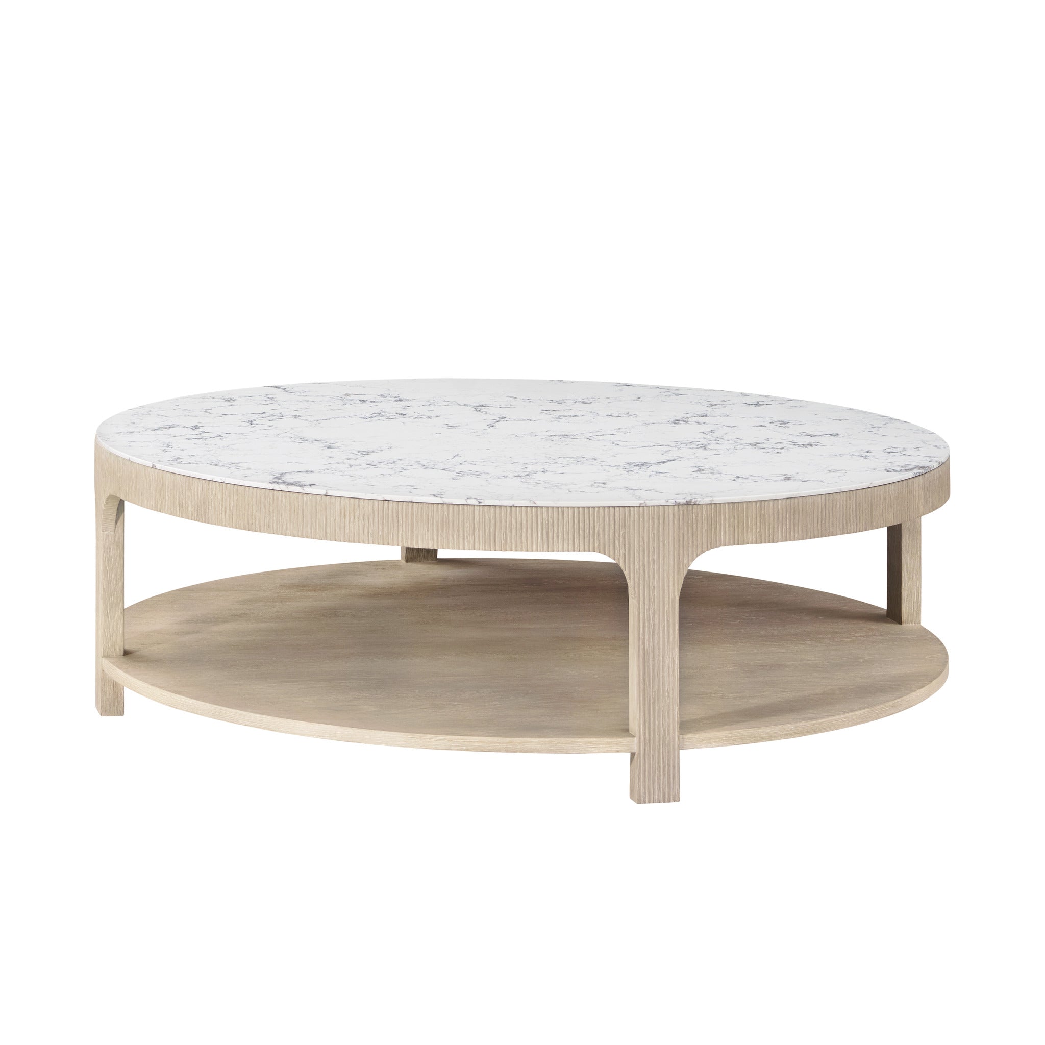 Theodore Alexander | Horizon Round Quartz Cocktail Table - SPE-Day\ PCF1246 - SPE Grey | TA51236.C397