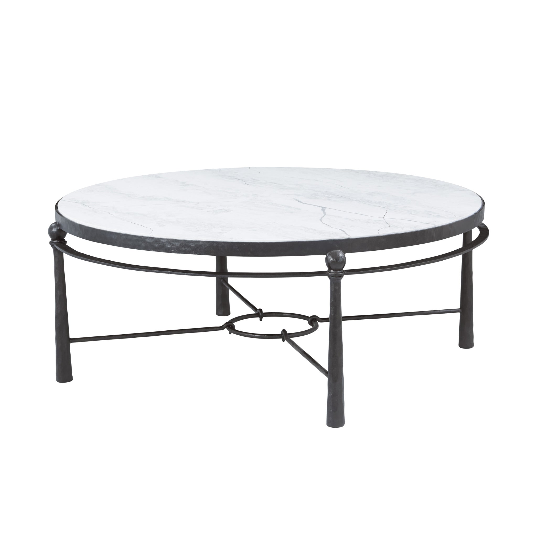 Theodore Alexander | Spencer London Round Metal Cocktail Table - MCF455-VT Rustic Metal | TA51288
