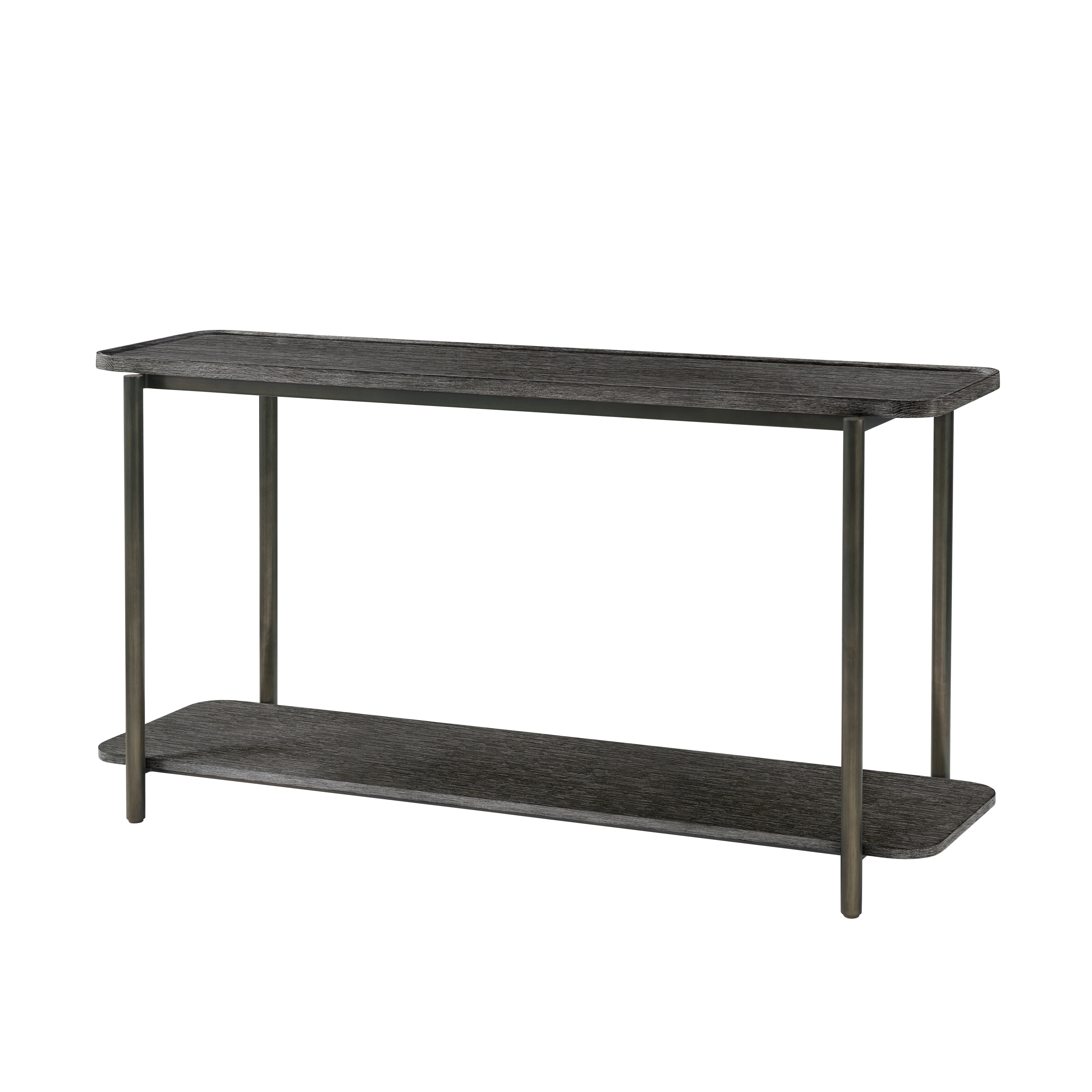 Theodore Alexander REPOSE CONSOLE TABLE — PCF1186.1L2HA3F - Charcoal Oak Finish