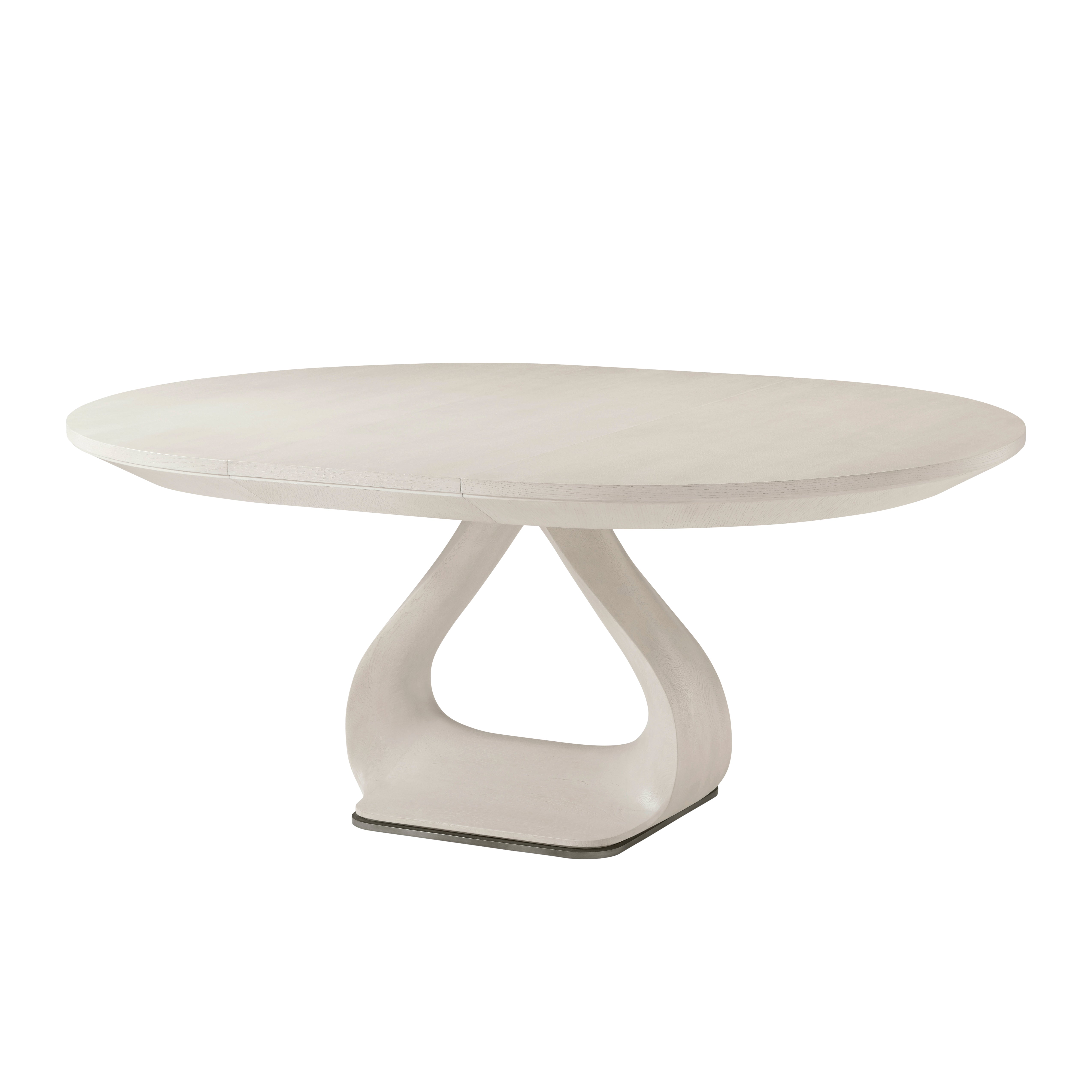 Theodore Alexander Essence Round Dining Table — Finish: Opal