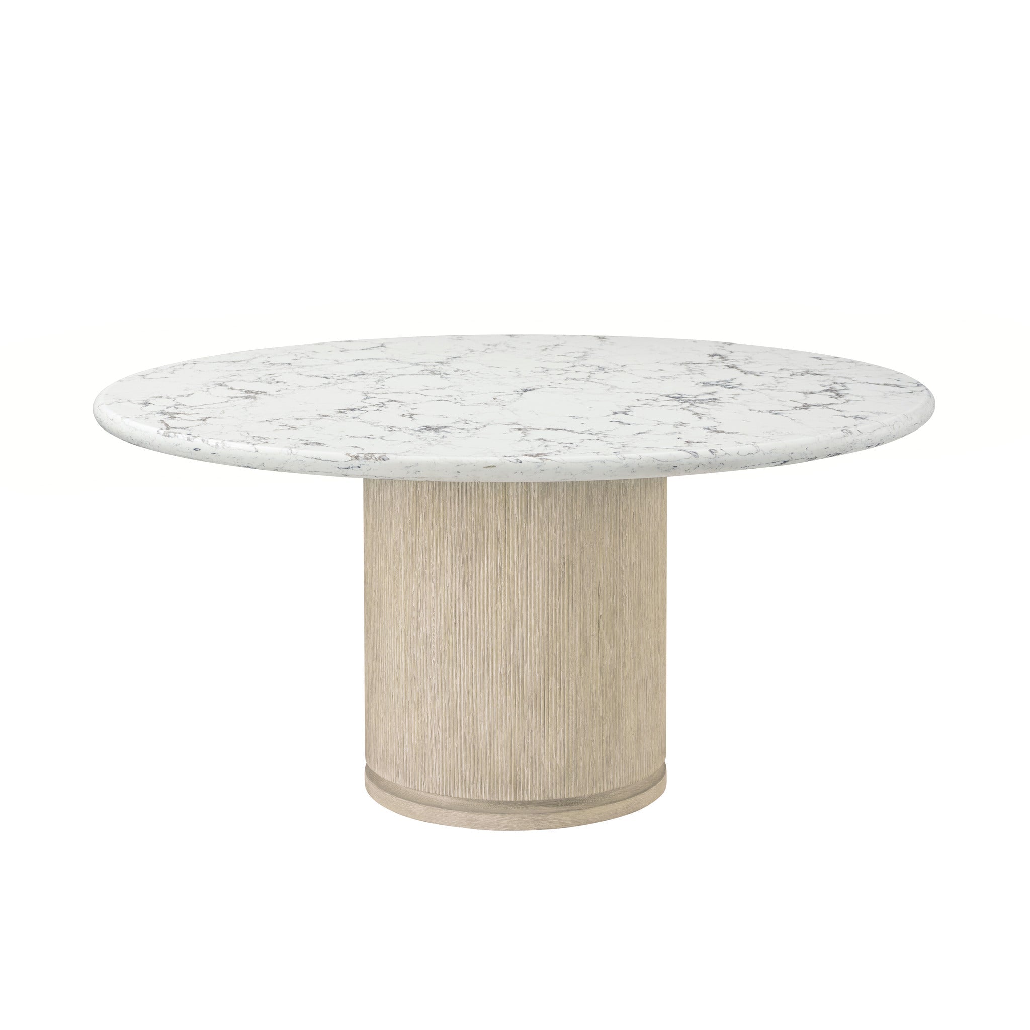 Theodore Alexander | Horizon Round Quartz Dining Table - SPE-Day\ PCF1246 - SPE Grey | TA54163.C397