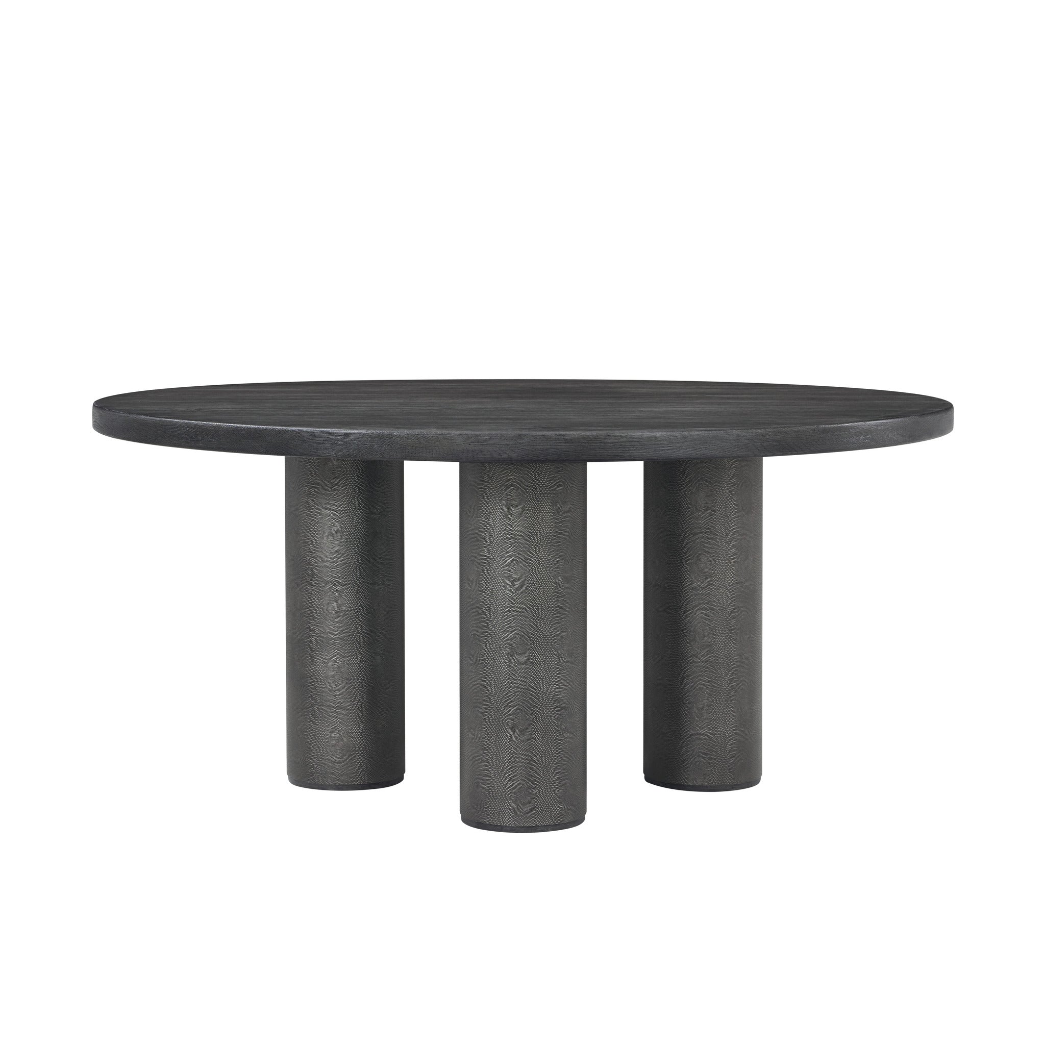 Theodore Alexander | Maxwell Round Dining Table - Carbon/Obsidian\ LCF375 - Obsidian Shagreen | TA54254.C403