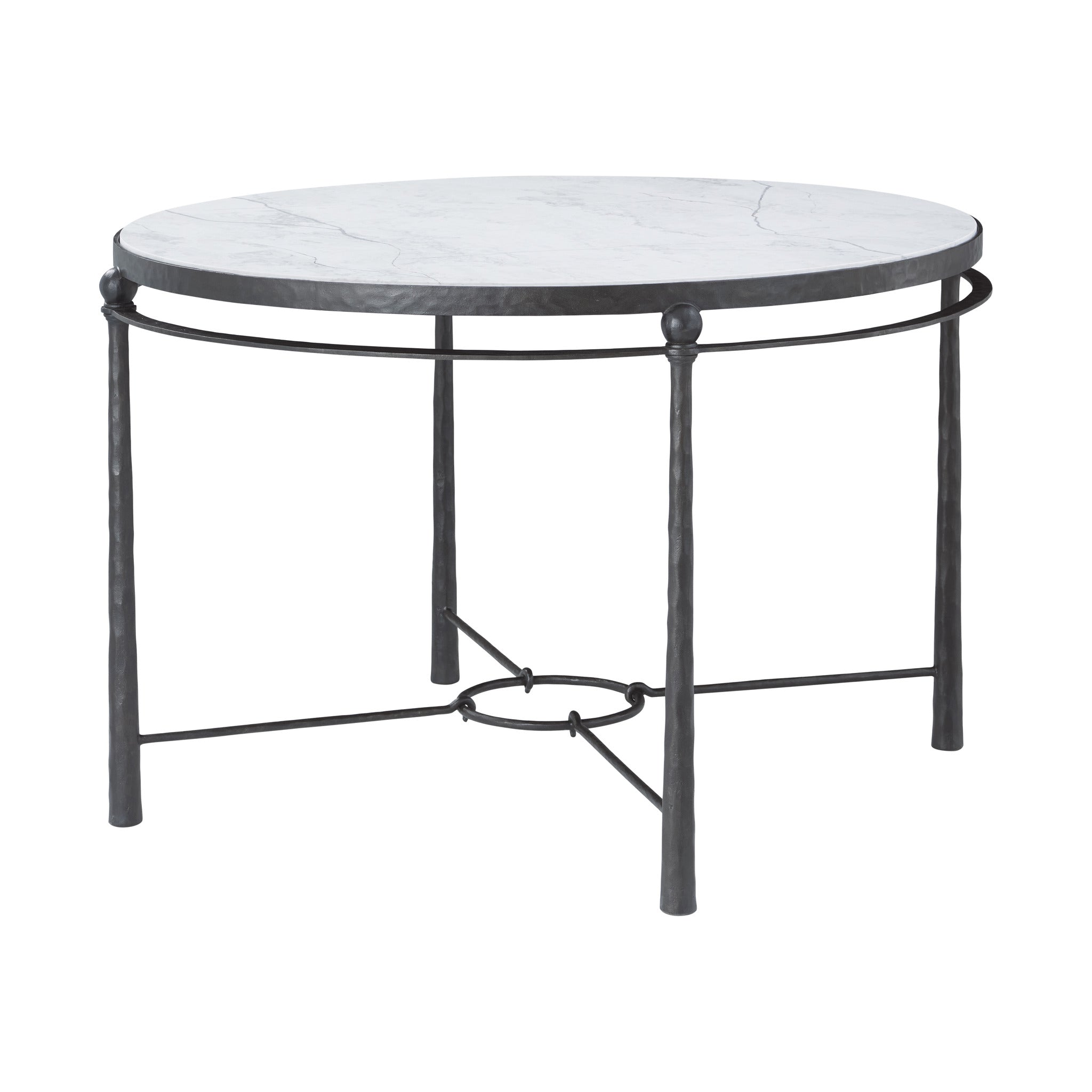 Theodore Alexander | Spencer London Round Metal Center Table - MCF455-VT Rustic Metal | TA55010