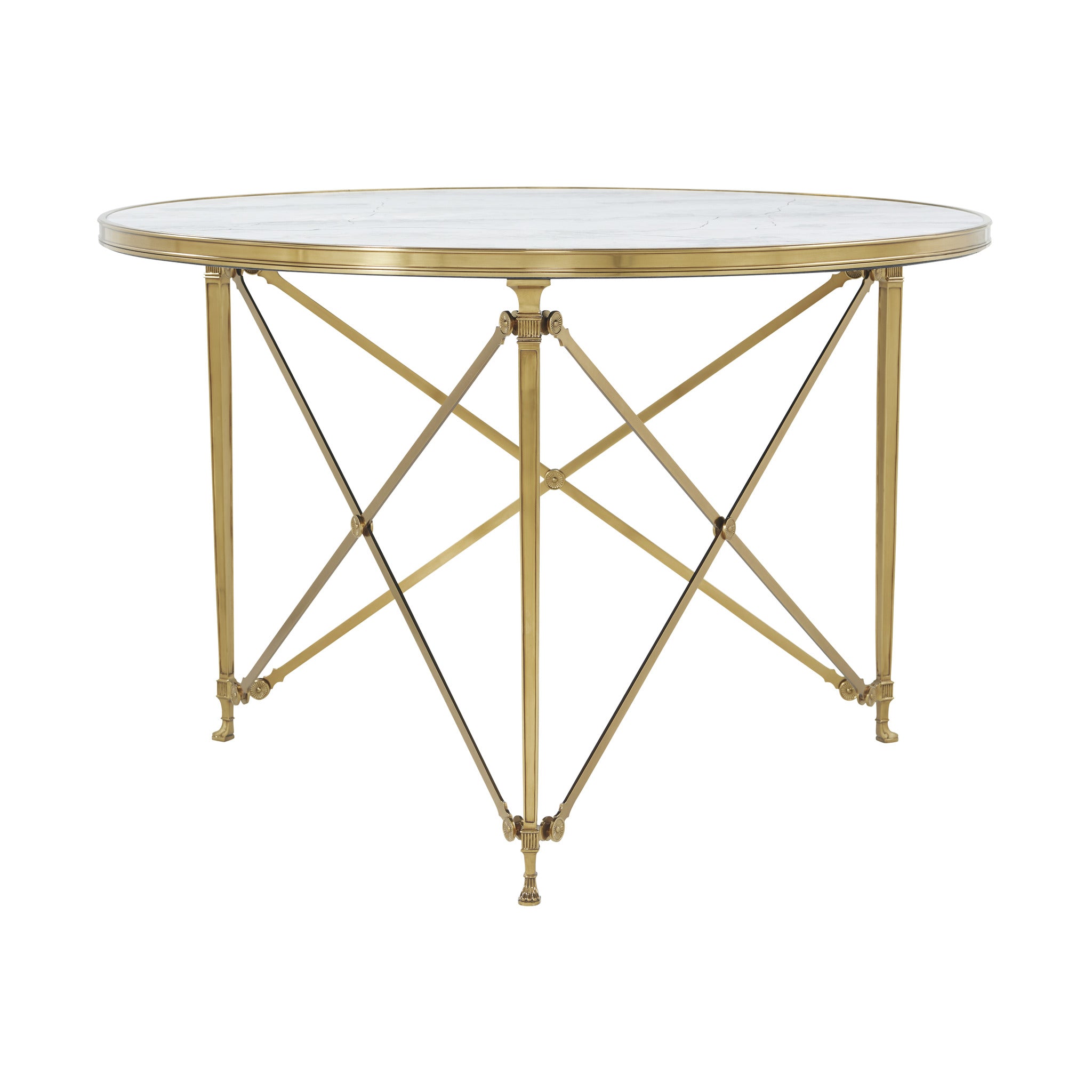 Theodore Alexander | Spencer London Round Brass Center Table II - MCF122-Cannes Brass | TA55011