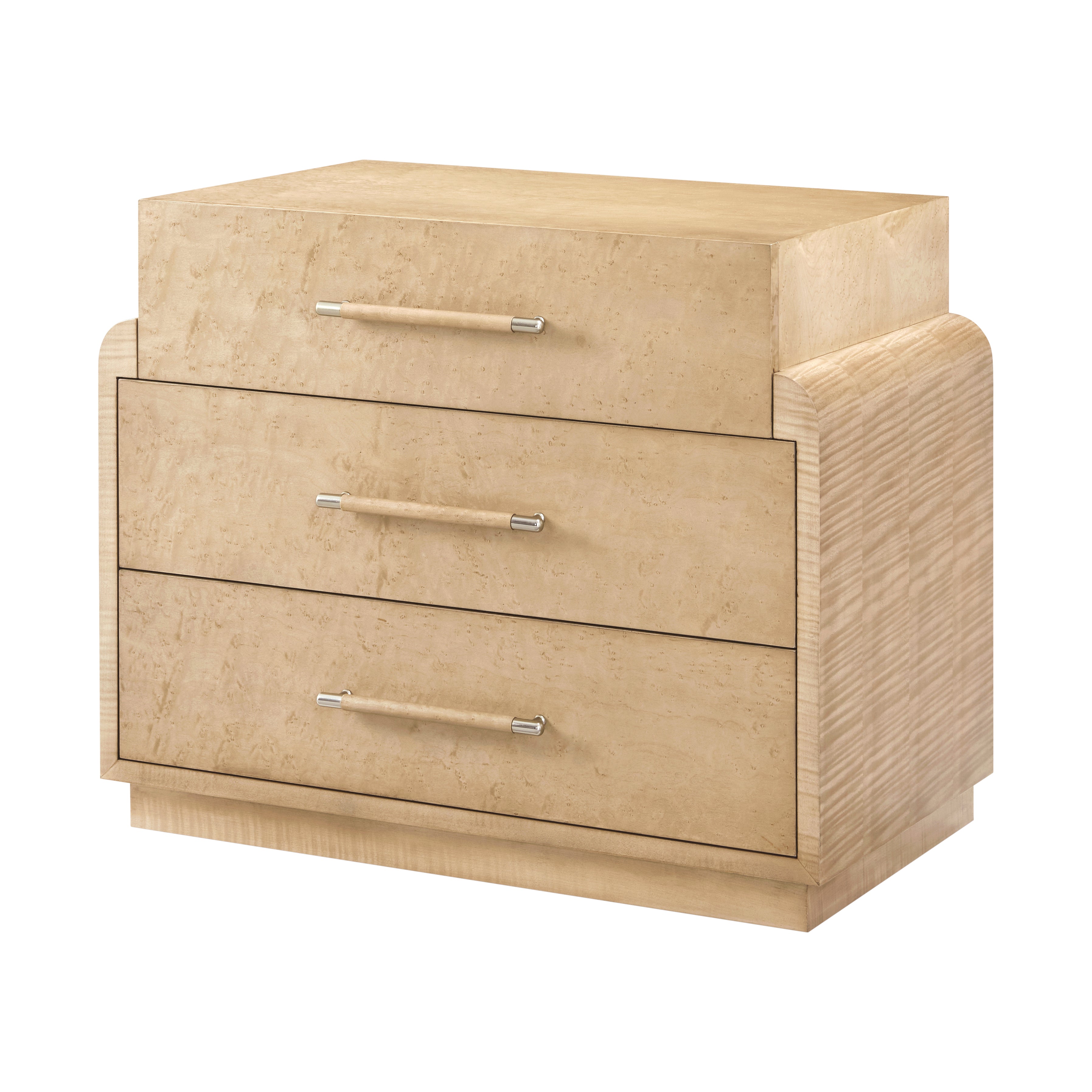 Theodore Alexander Origins Three-Drawer Nightstand — Finish: Sesame