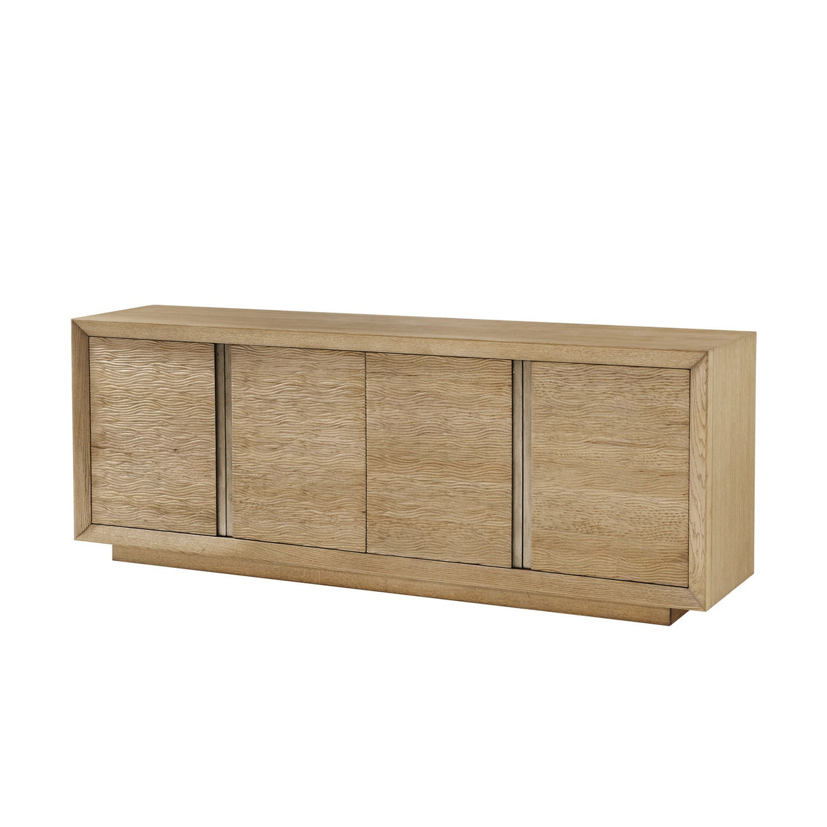 Theodore Alexander | Essence Media Cabinet - Blonde / Brushed Pewter | TA61168.C359
