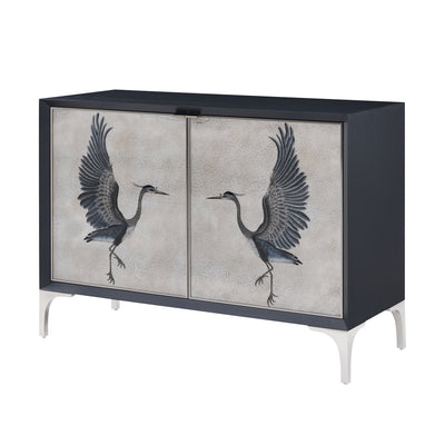 Theodore Alexander | Heron Chest - Painting / Black Lacquer | TA61188