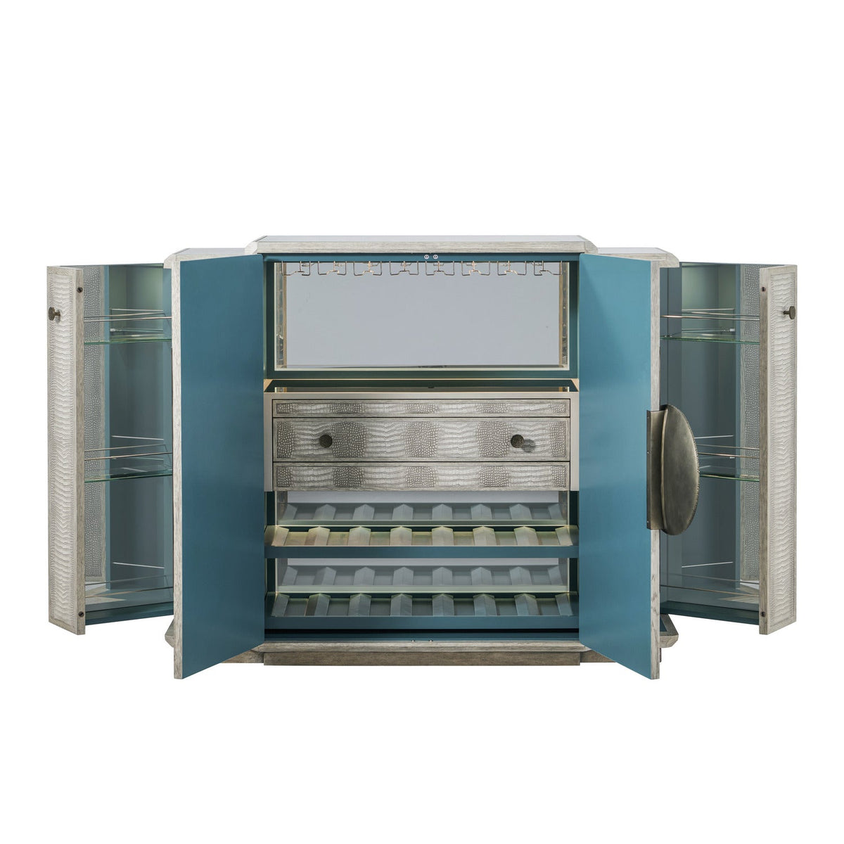 Theodore Alexander | Spencer St. James Bar Cabinet - Argento | TA61238.C412