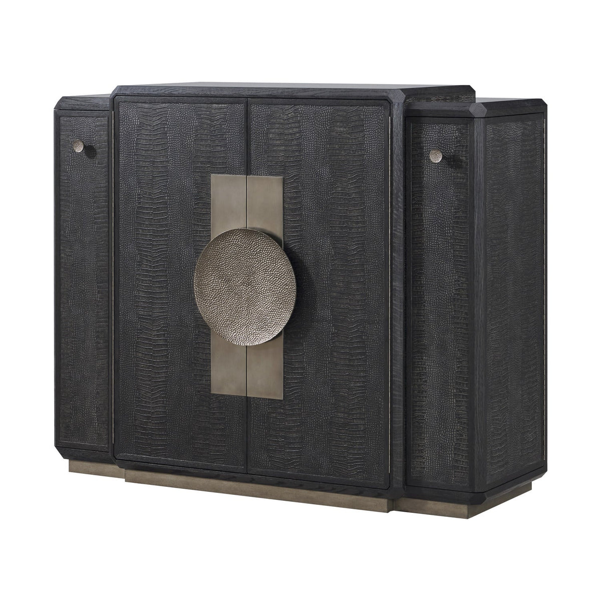 Theodore Alexander | Spencer St. James Bar Cabinet - Onyx / Deep Brown / Lusso Onyx | TA61238.C413