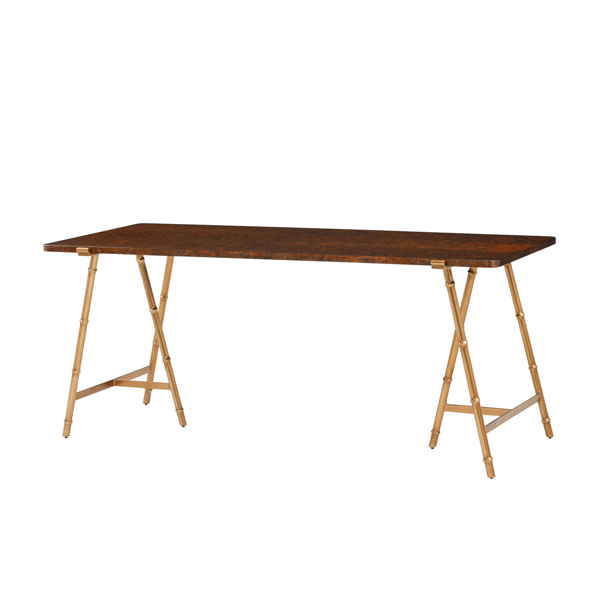 Theodore Alexander Kesden Desk — Finish: Pyramid Brown
