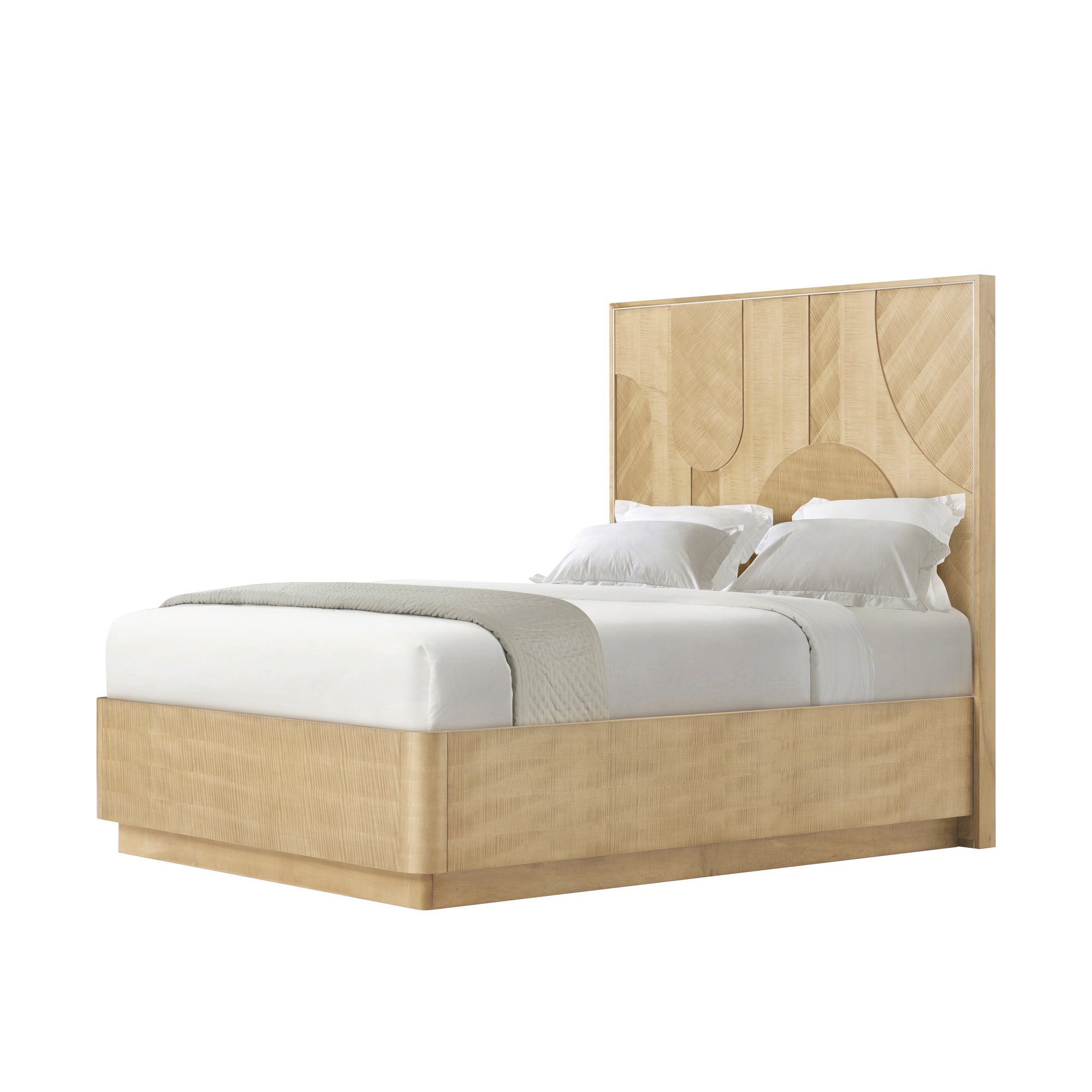 Theodore Alexander Origins Plinth US Queen Bed — Finish: Sesame