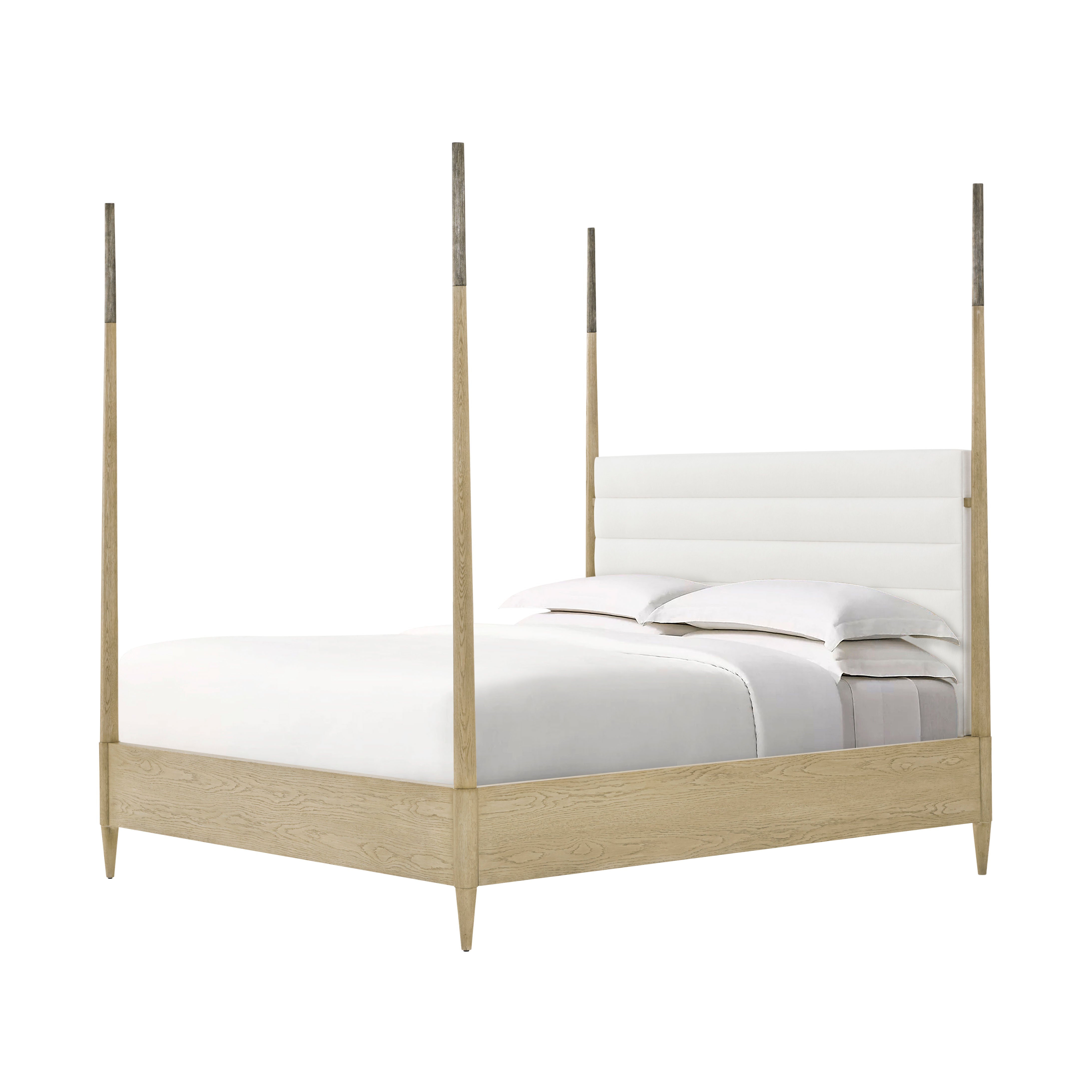 Theodore Alexander Balboa Canopy US Queen Bed — Finish: Coastal Grey
