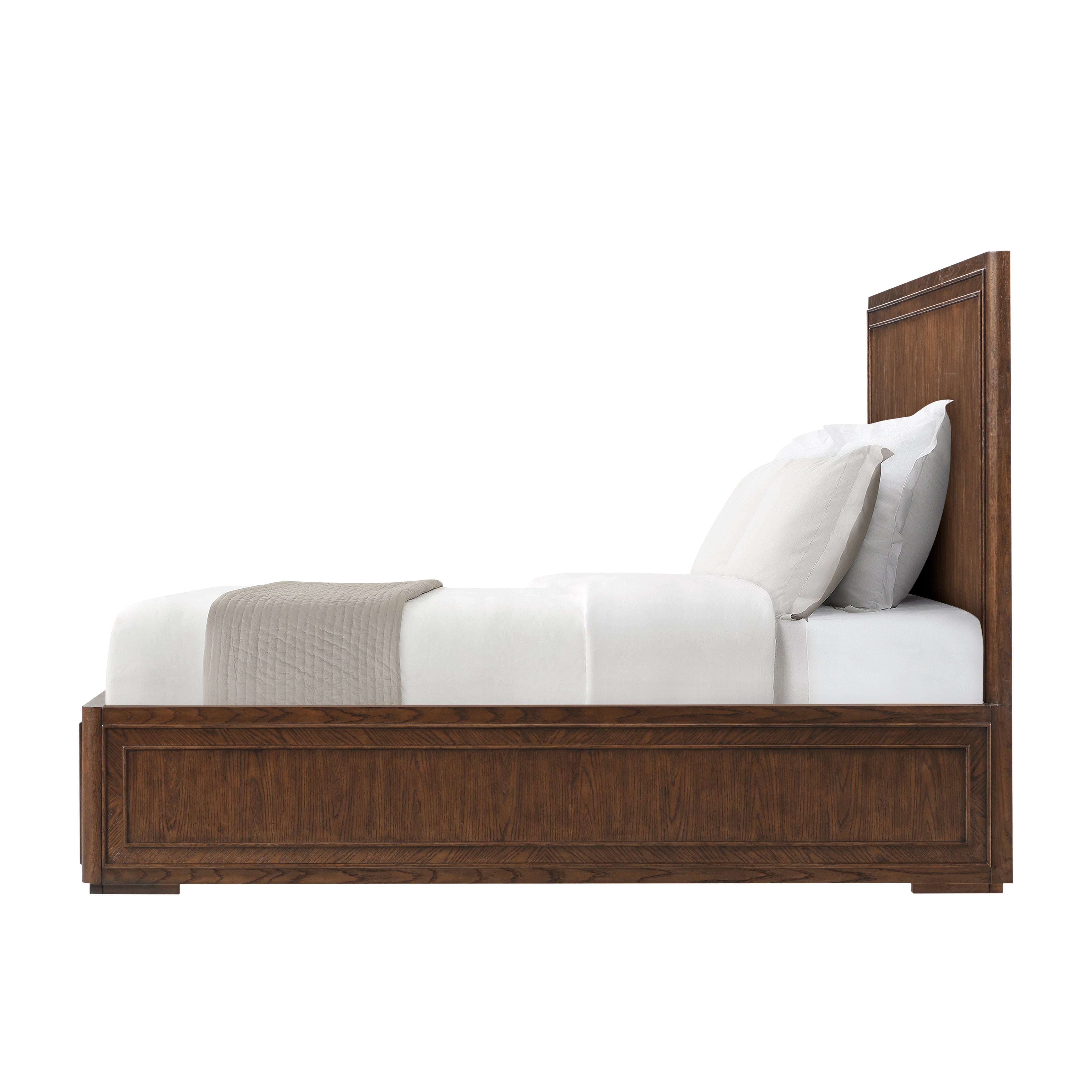 Theodore Alexander Weston California King Bed ? LCF299 - Phoenix Leather\ VCF1694.1D2GB3F - Grey Echo Oak- cb84005-c267