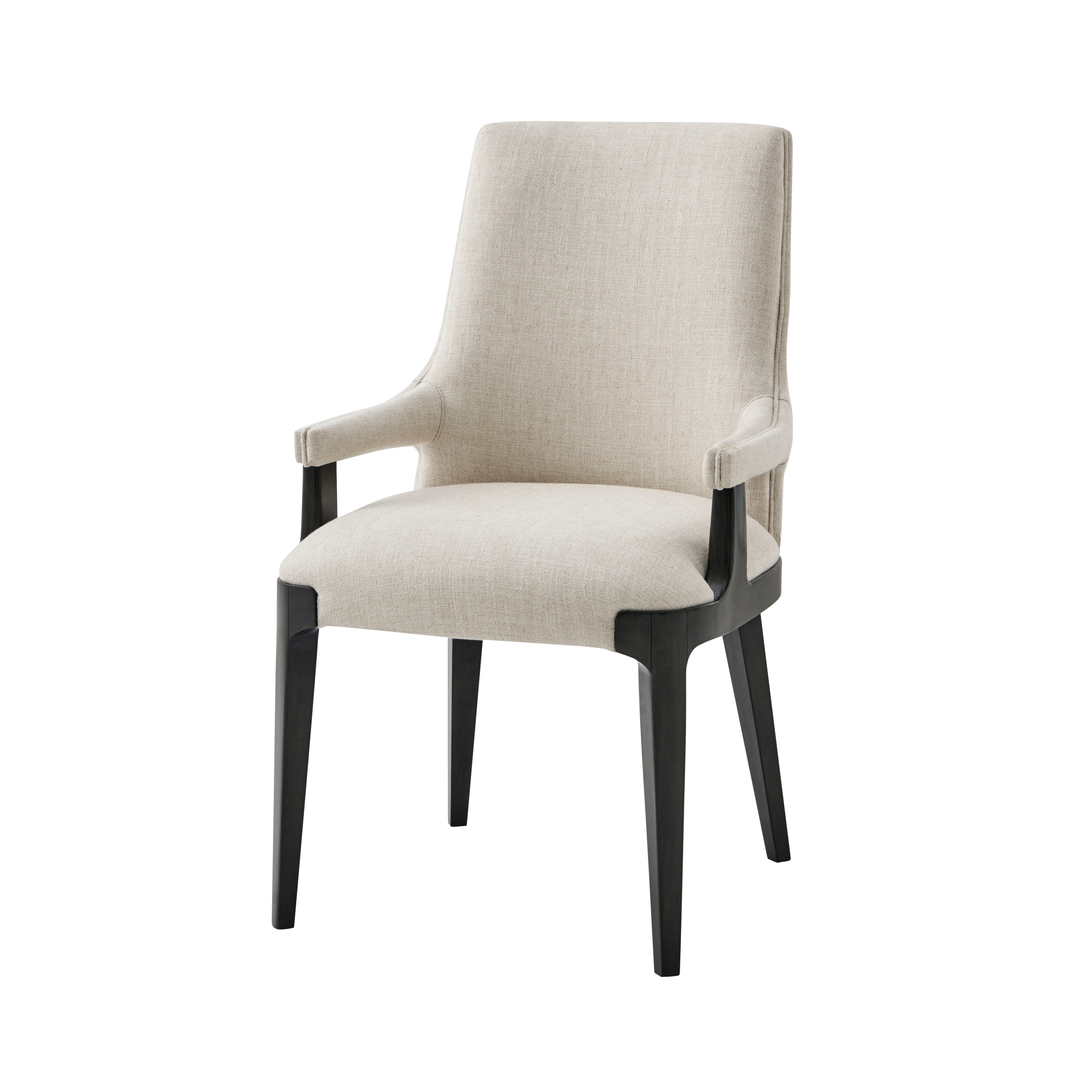 Theodore Alexander Dayton Dining Armchair — PCF977.2HA - Dark Macadamia