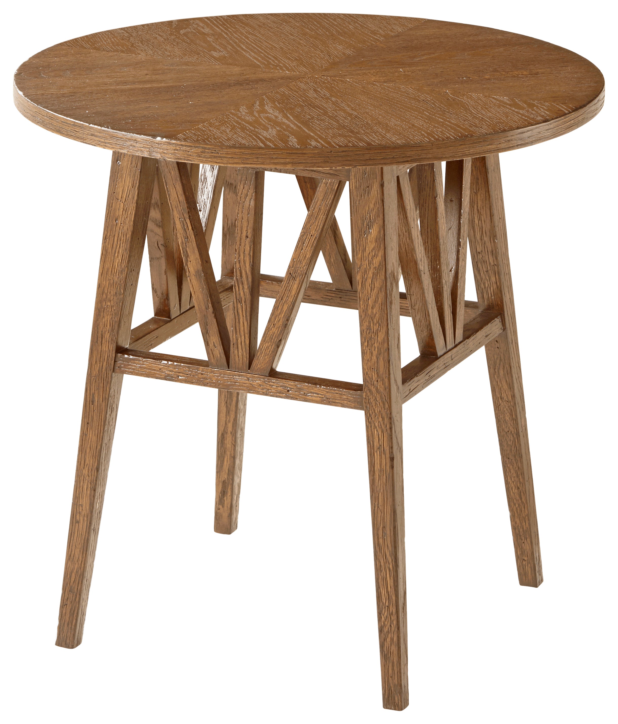 Theodore Alexander Nova Round Side Table — VCF1671.1C2M3F-Dawn Finish