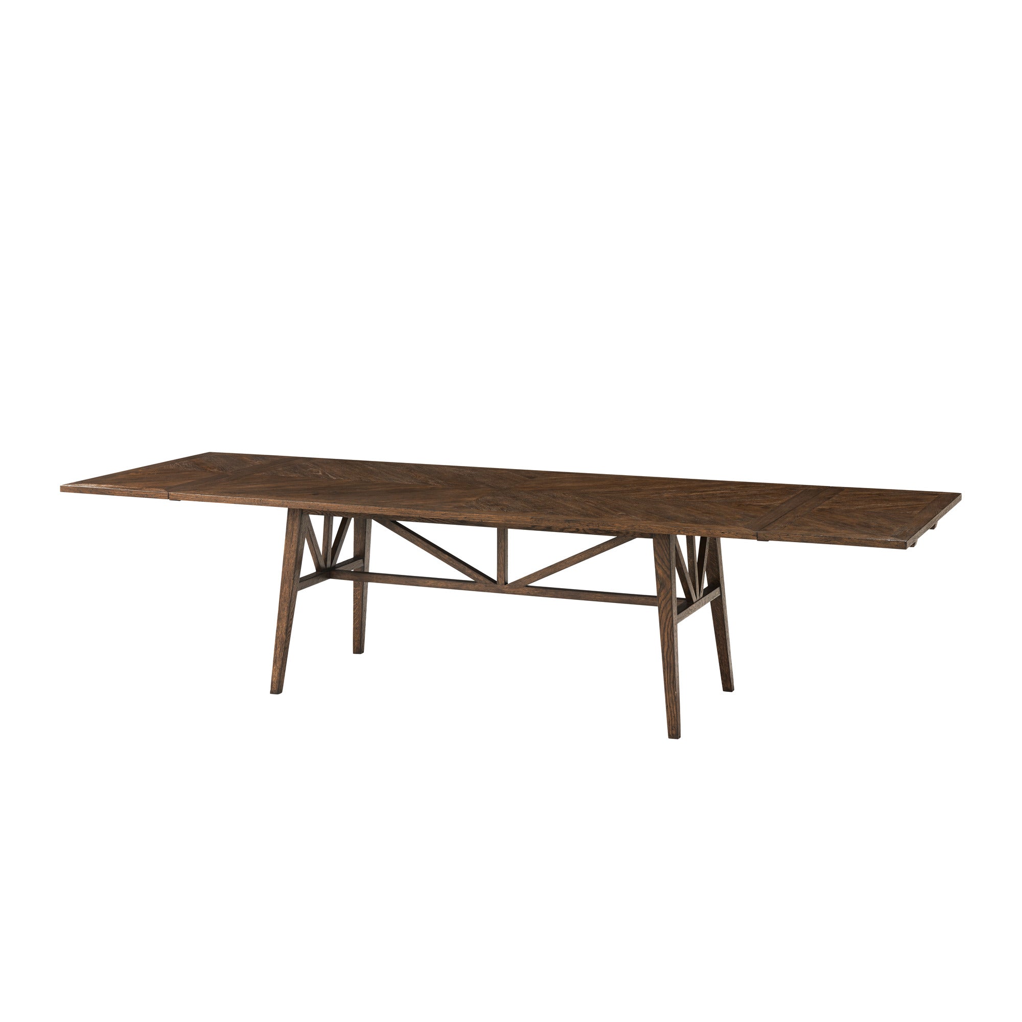 Theodore Alexander Nova Extending Dining Table — VCF1672.1C2M3F - Dusk Finish