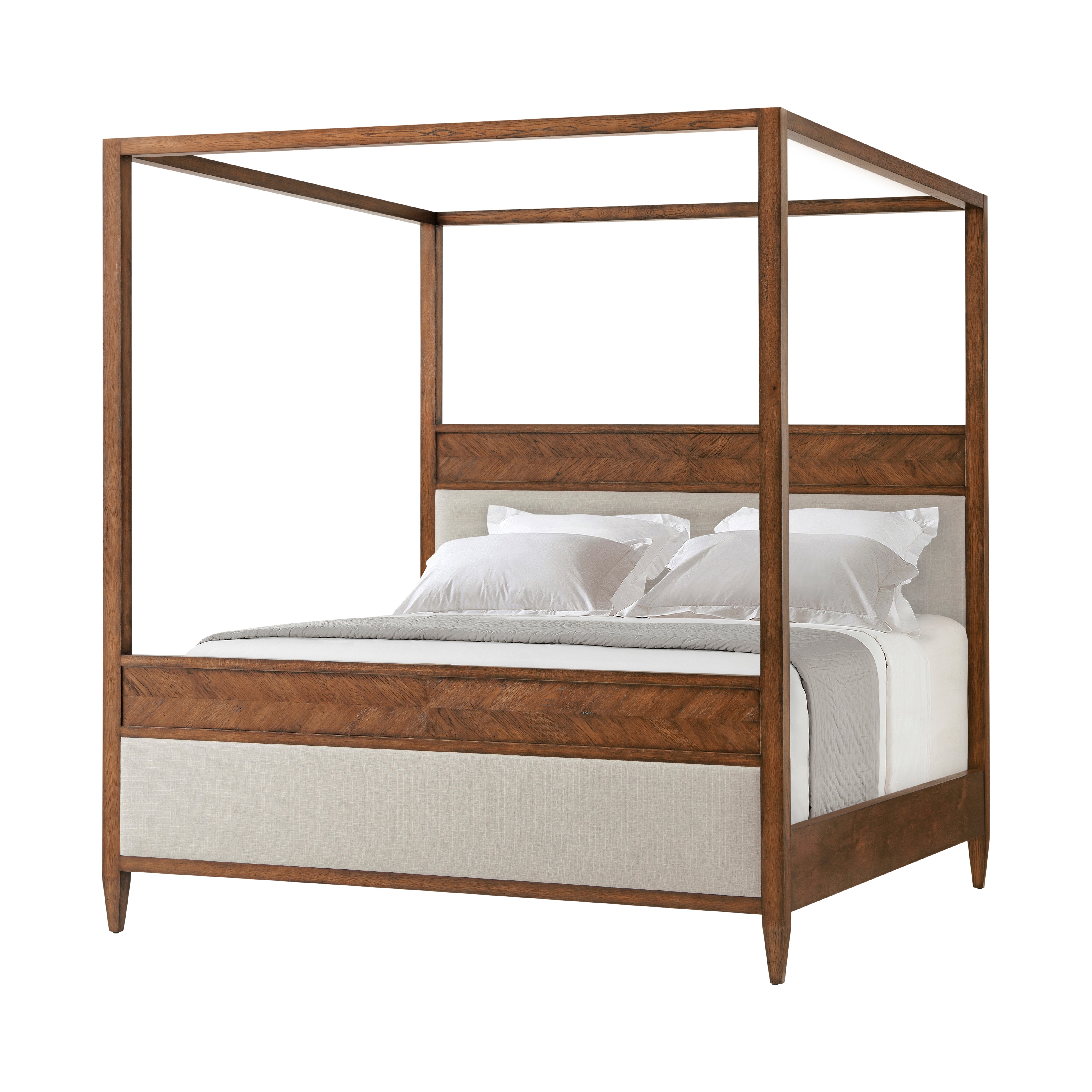 Theodore Alexander NOVA Canopy Bed US King — VCF1672.1C2M3F - Dusk Finish