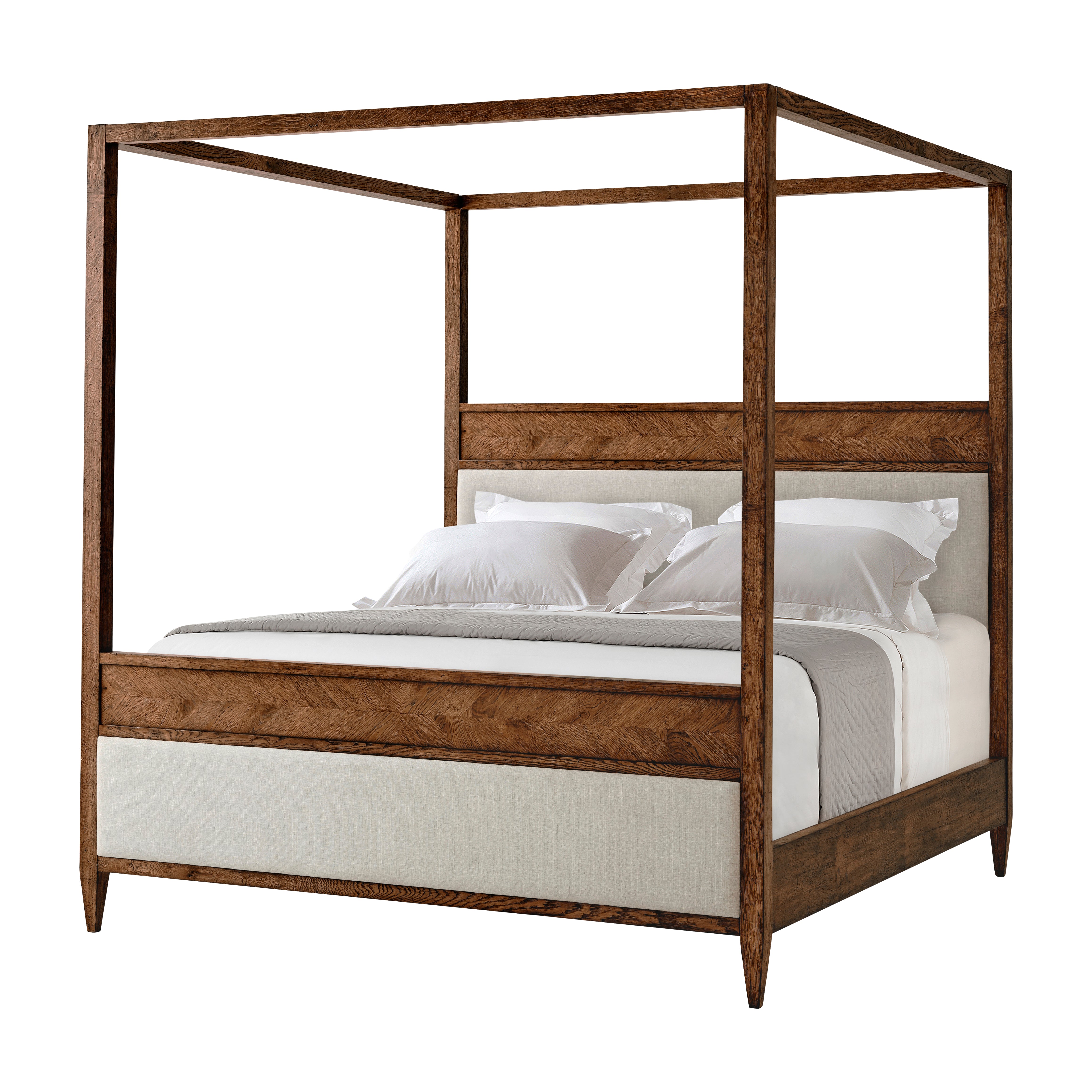 Theodore Alexander NOVA Canopy Bed California King — VCF1672.1C2M3F - Dusk Finish