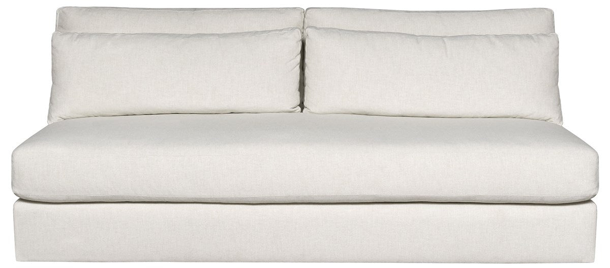 Vanguard | Leone Armless Bench Seat Sofa - Identify Ivory | T1V158-AS1