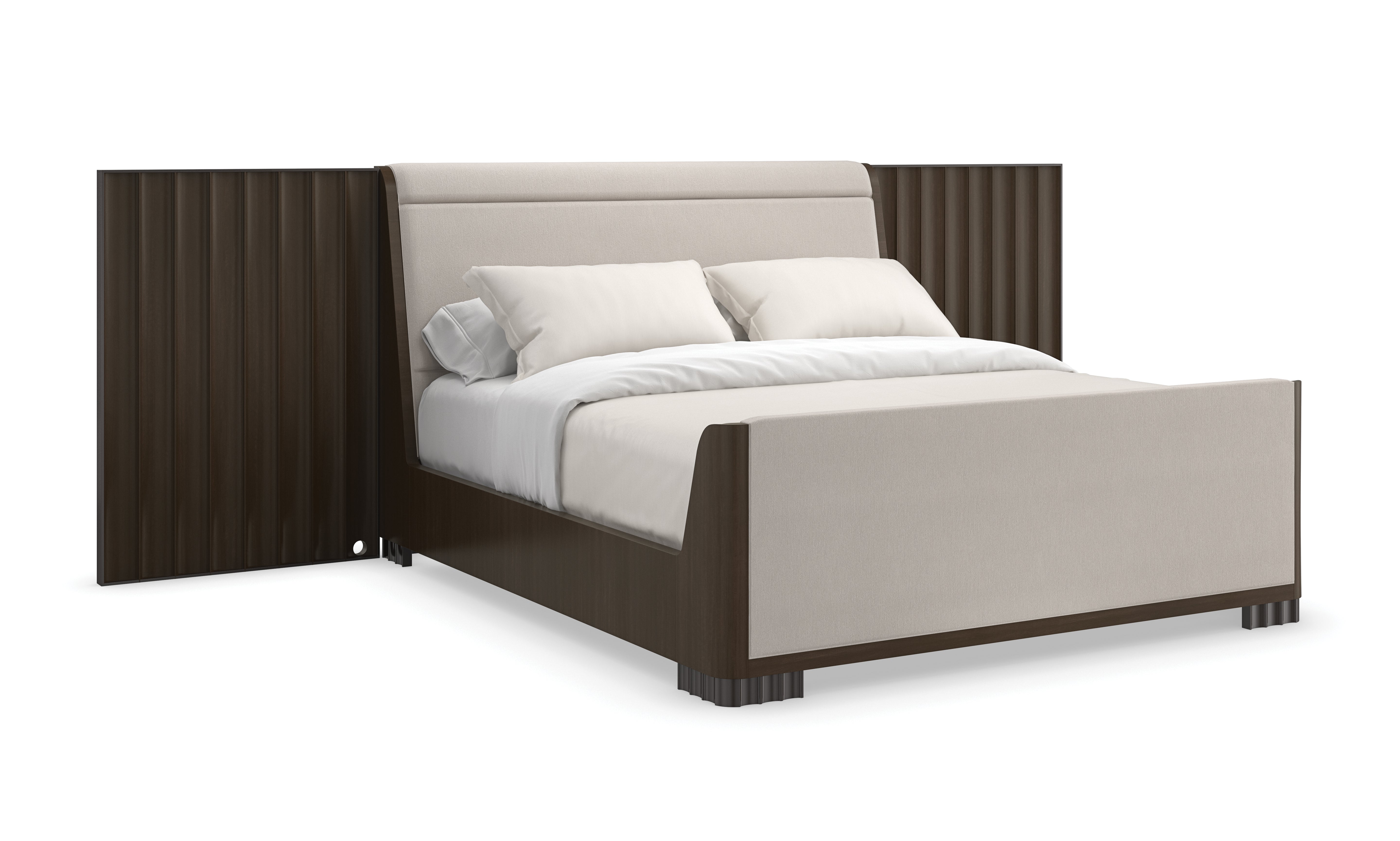 Caracole Slow Wave Qn/Kg Bed Wing Panels