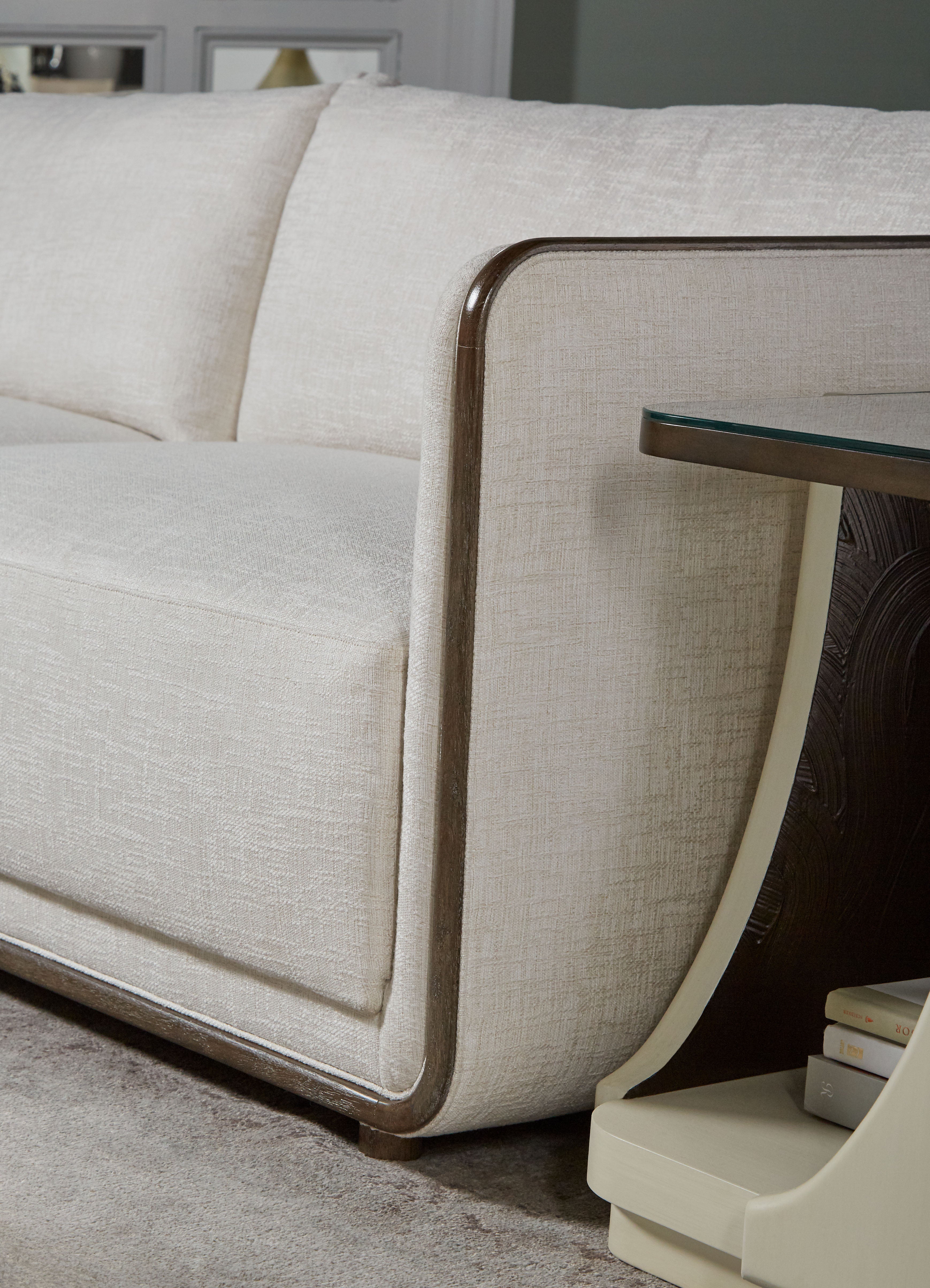 A.R.T. Furniture Blanc End Table w/ Glass Top