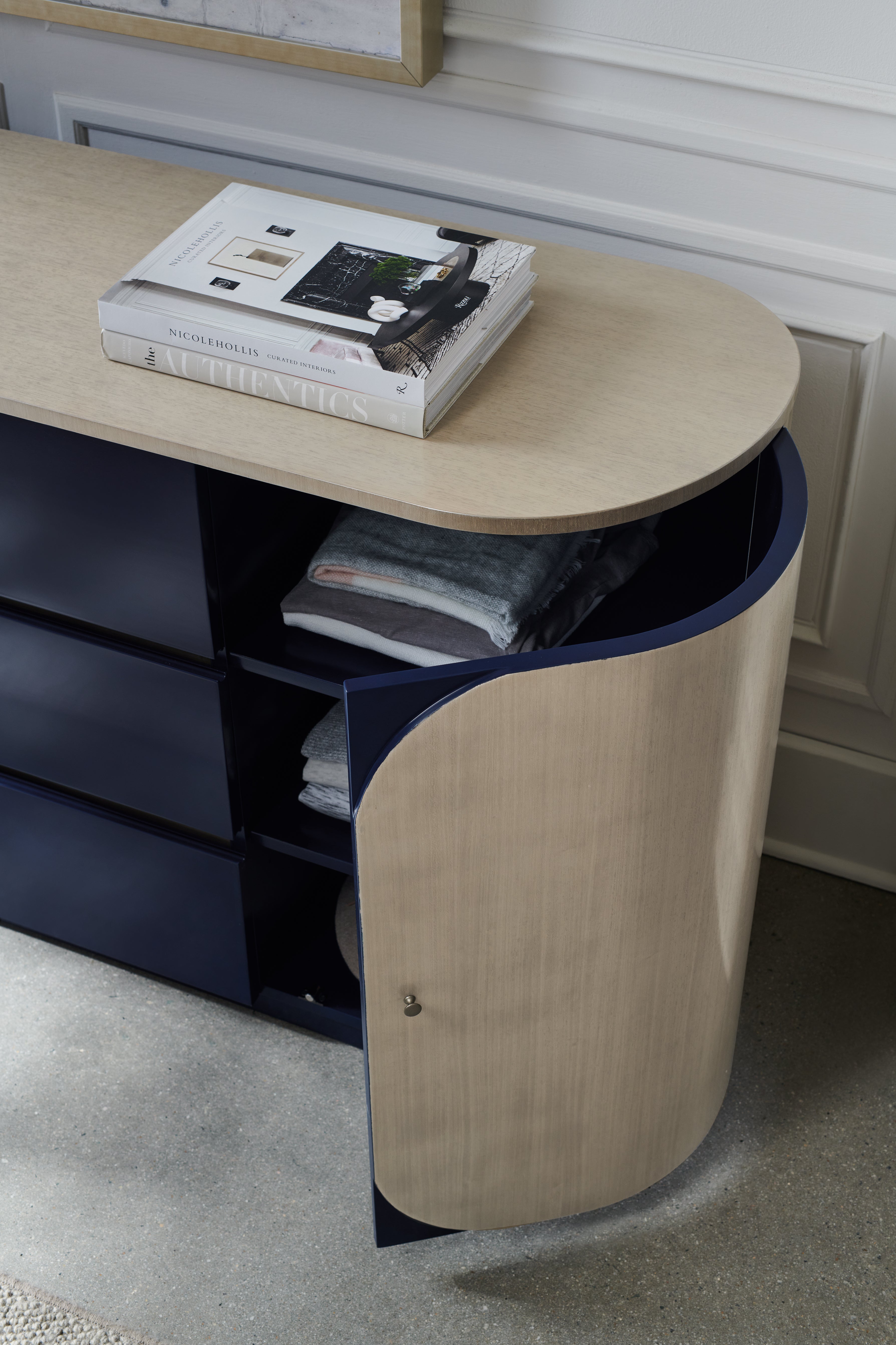 Caracole Slow Wave Qn/Kg Bed Wing Panels