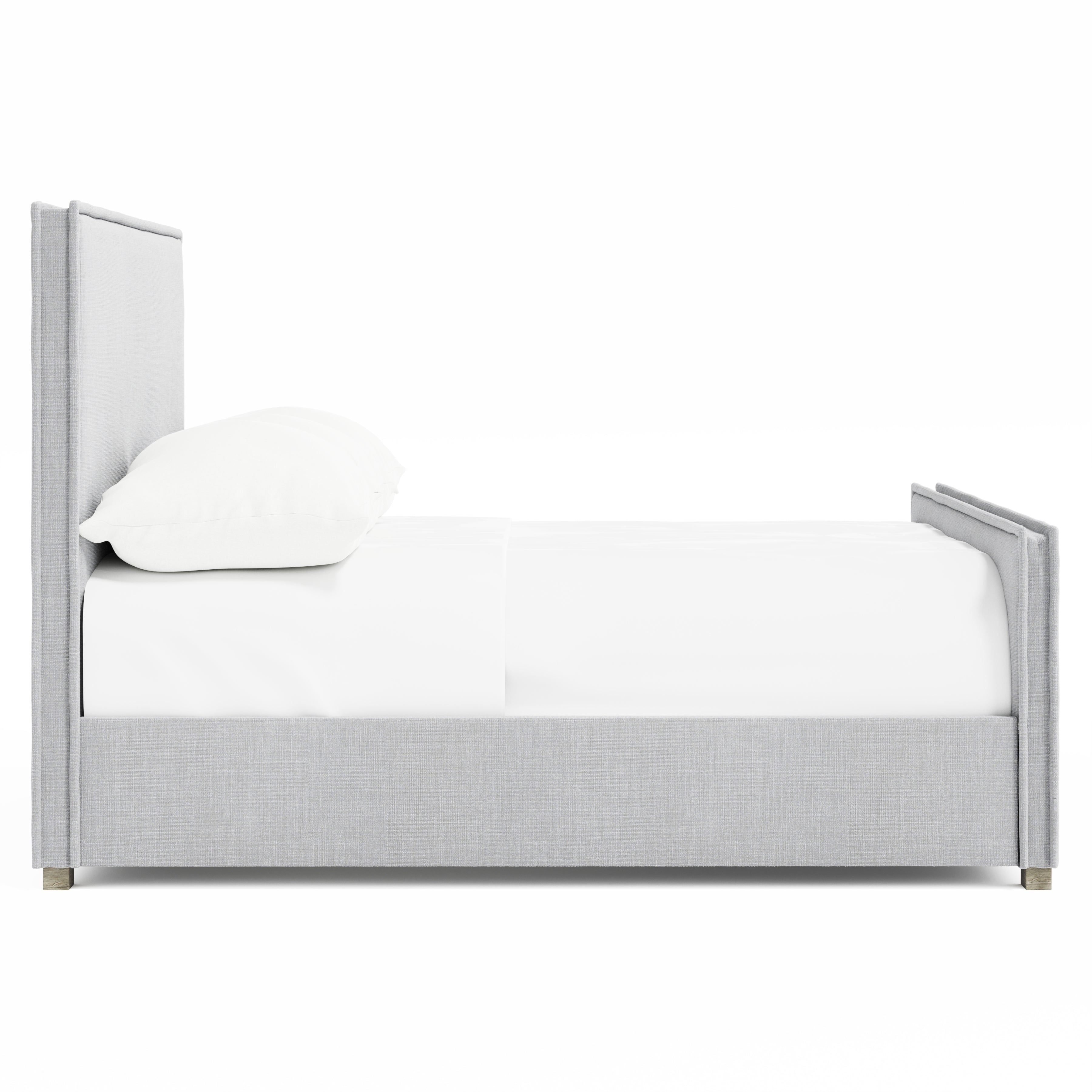 Bernhardt Loft | Bernhardt Sawyer Upholstered Panel Bed, King - Pebble - Pebble | K2204