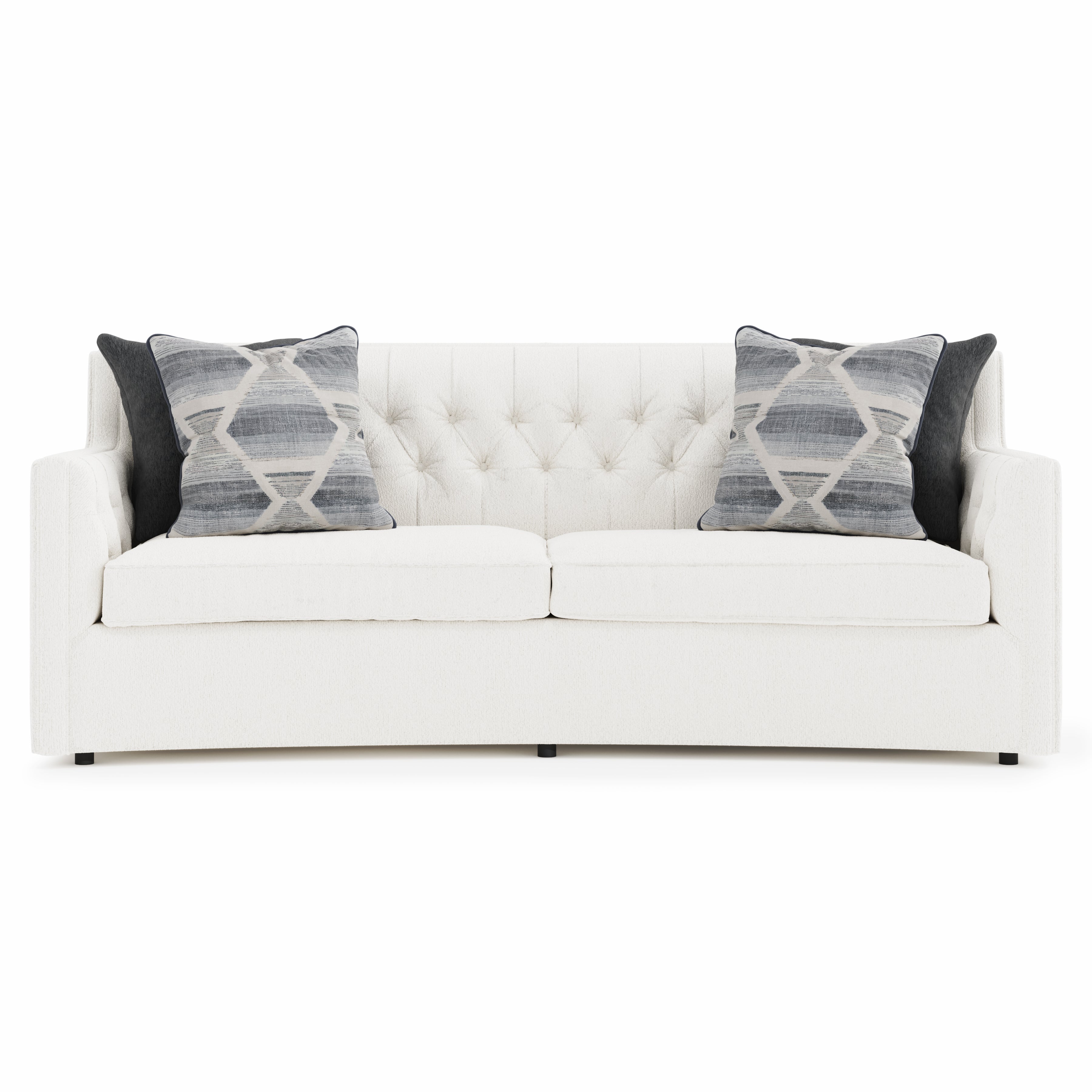 Bernhardt Living | Bernhardt Candace Fabric White Sofa - White/Cream | B7296A