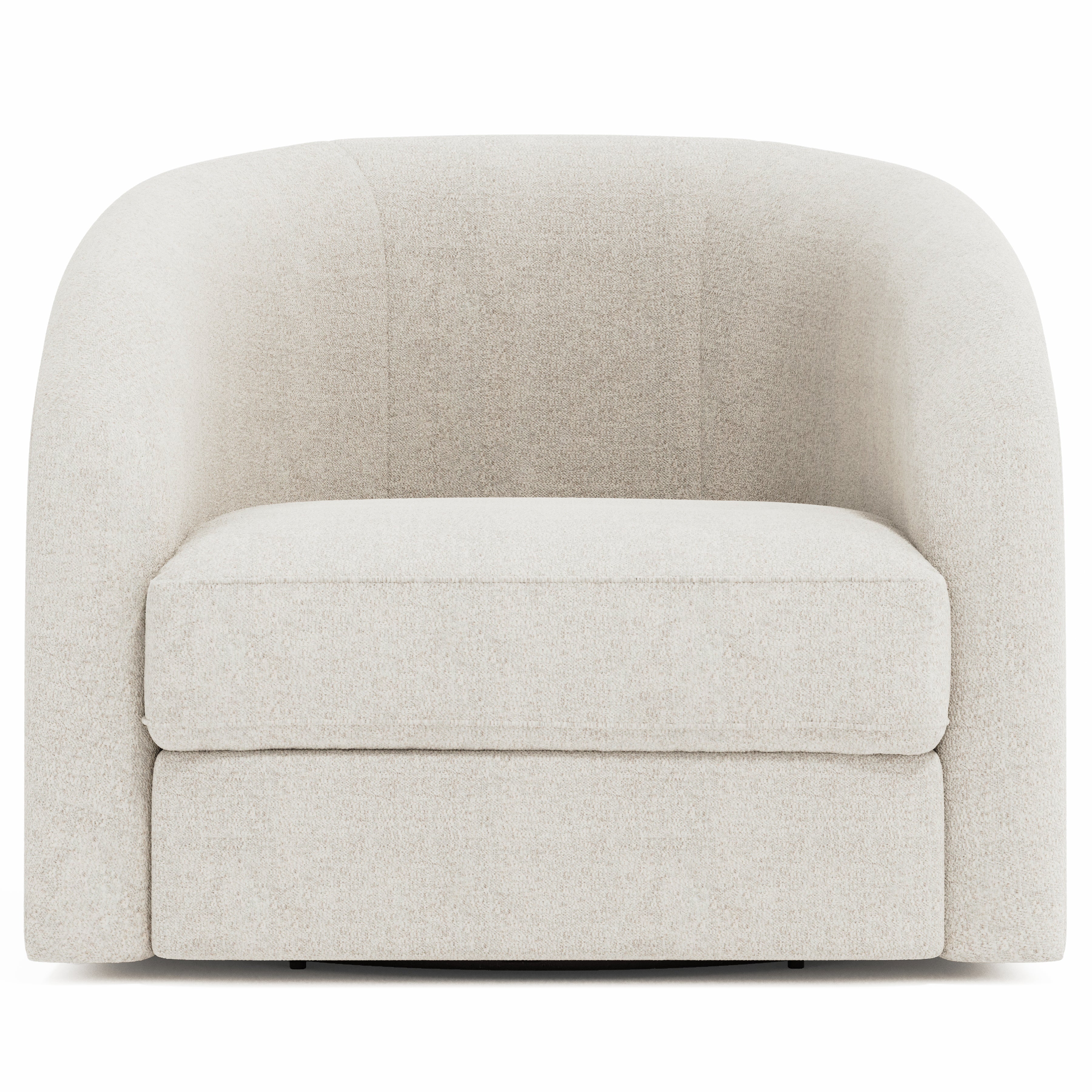 Bernhardt Living | Bernhardt Terra Fabric Swivel Chair - White/Cream | P1362SA