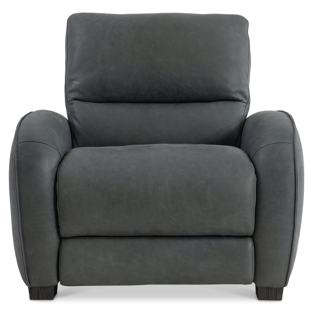 Bernhardt | Kyra Leather Recliner Power Motion Chair - Dark Grey | 492RLO