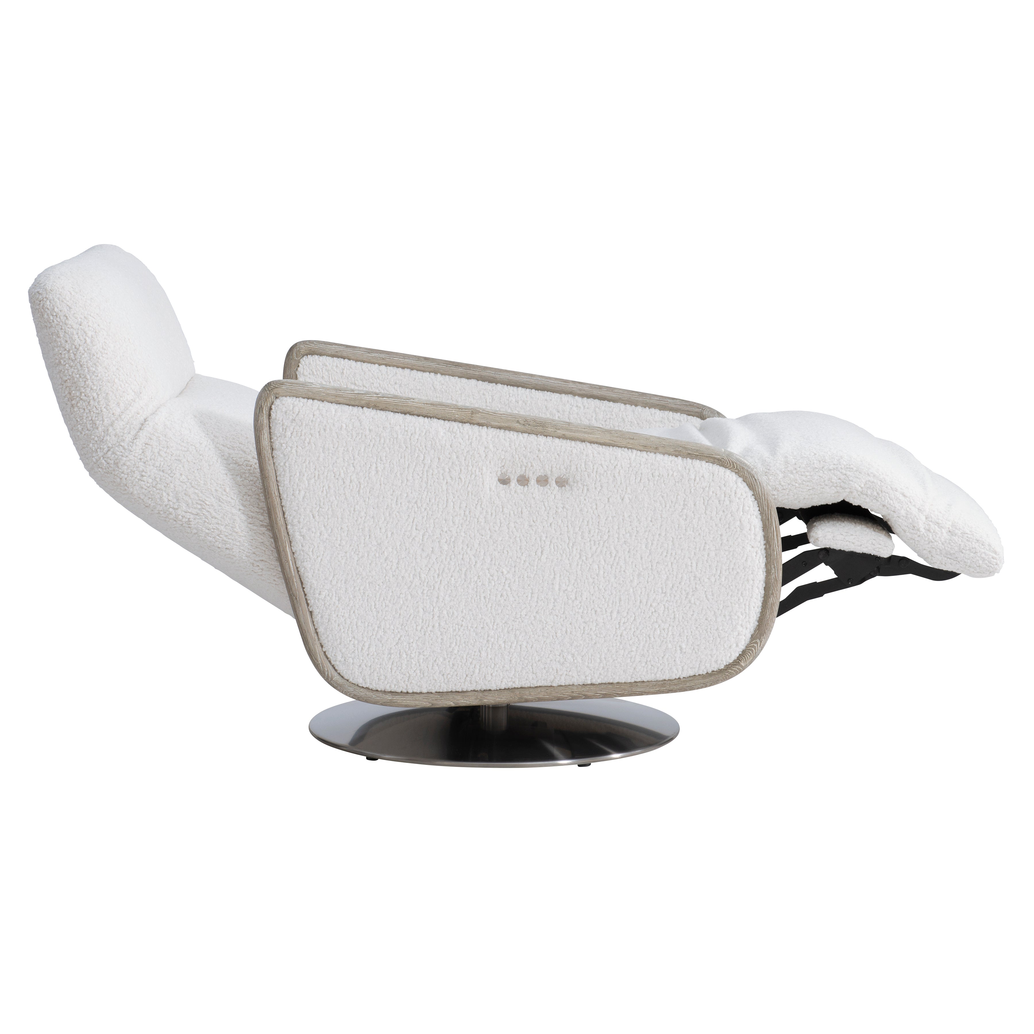 Bernhardt Living,Bernhardt Motion | Bernhardt Malory Fabric Power Motion Chair - White/Cream | B402RO
