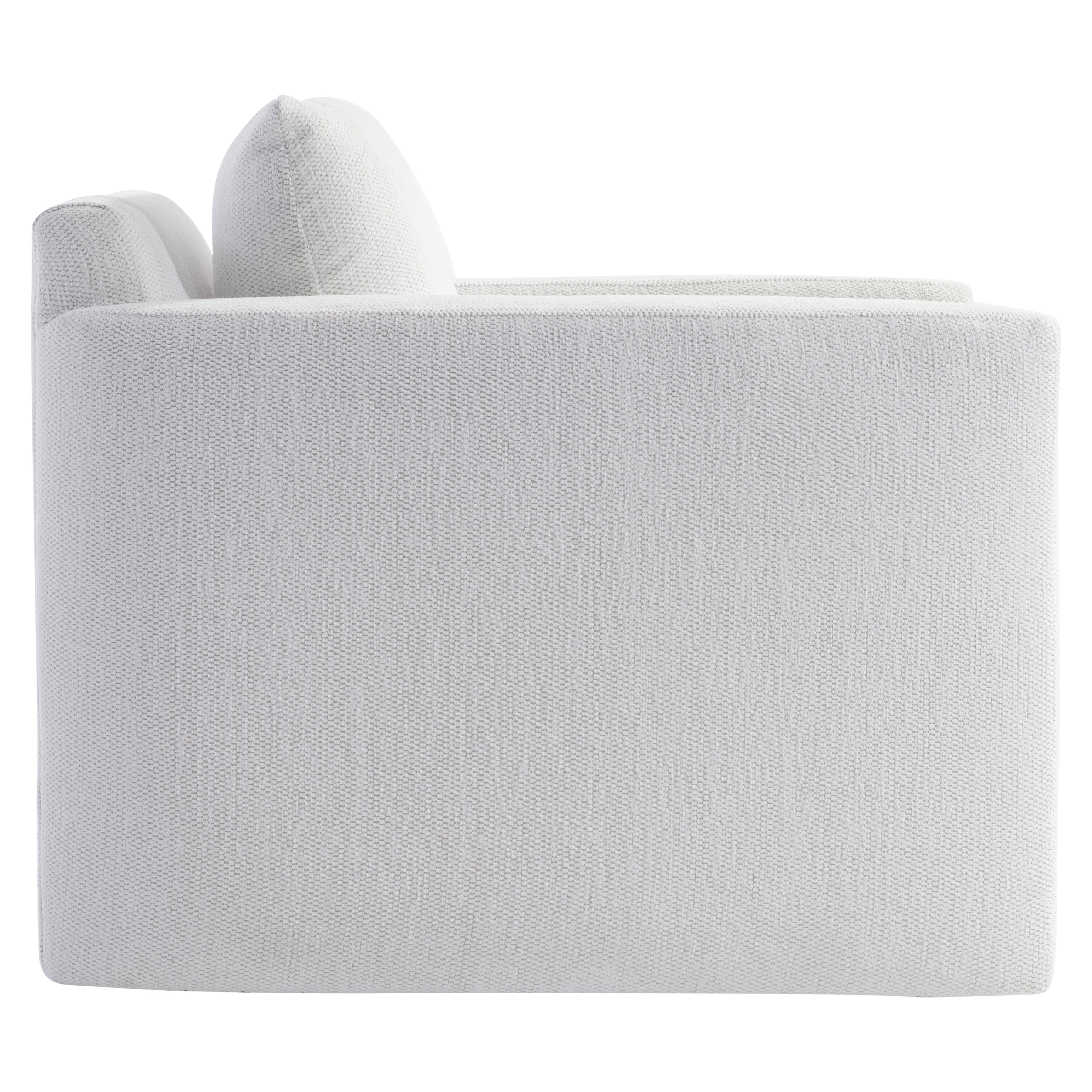 Bernhardt Living | Bernhardt Rory Fabric Swivel Chair - White/Cream | P7852SA