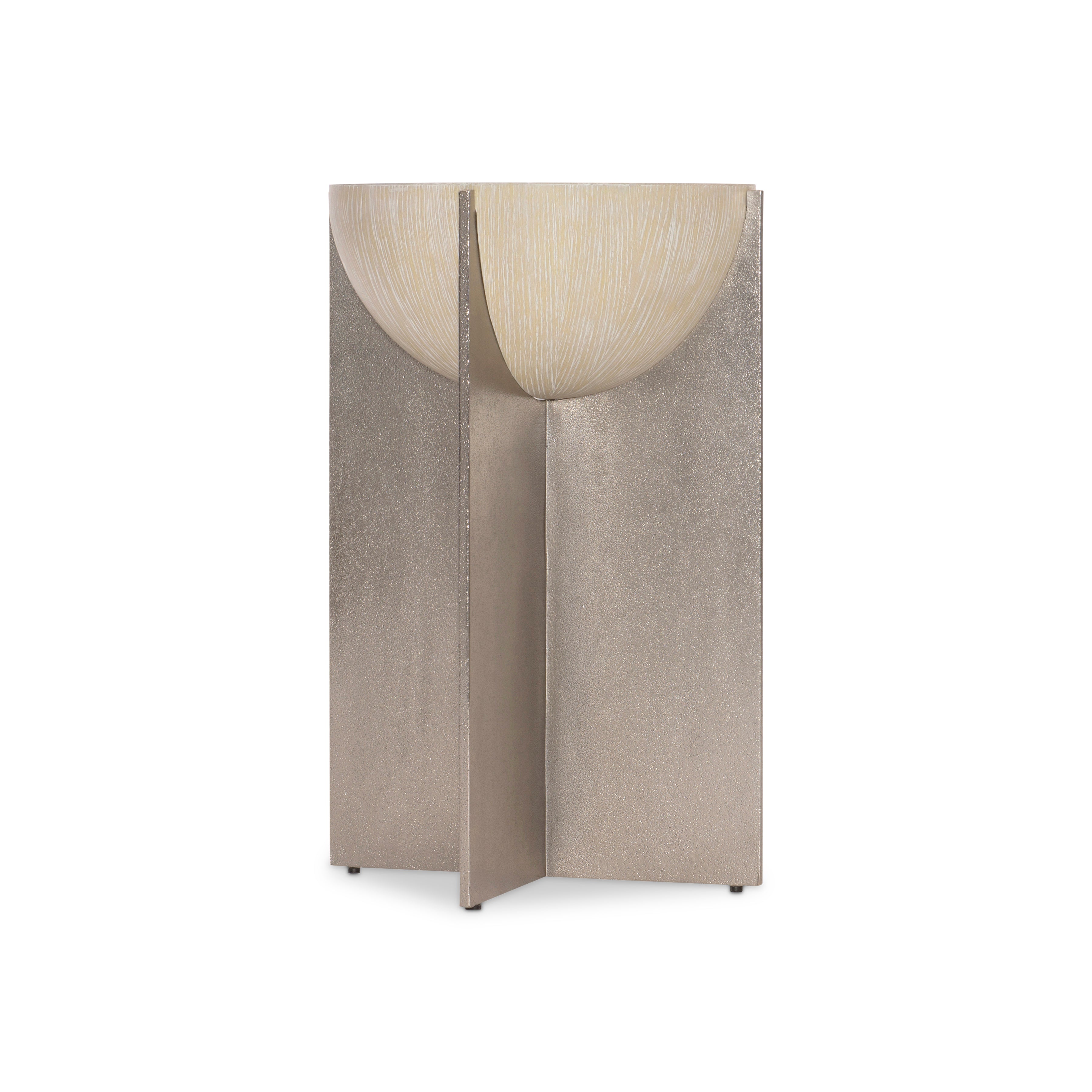 Bernhardt,Bernhardt Living | Bernhardt Solaria Aluminum Base Accent Table - Dune | 310126
