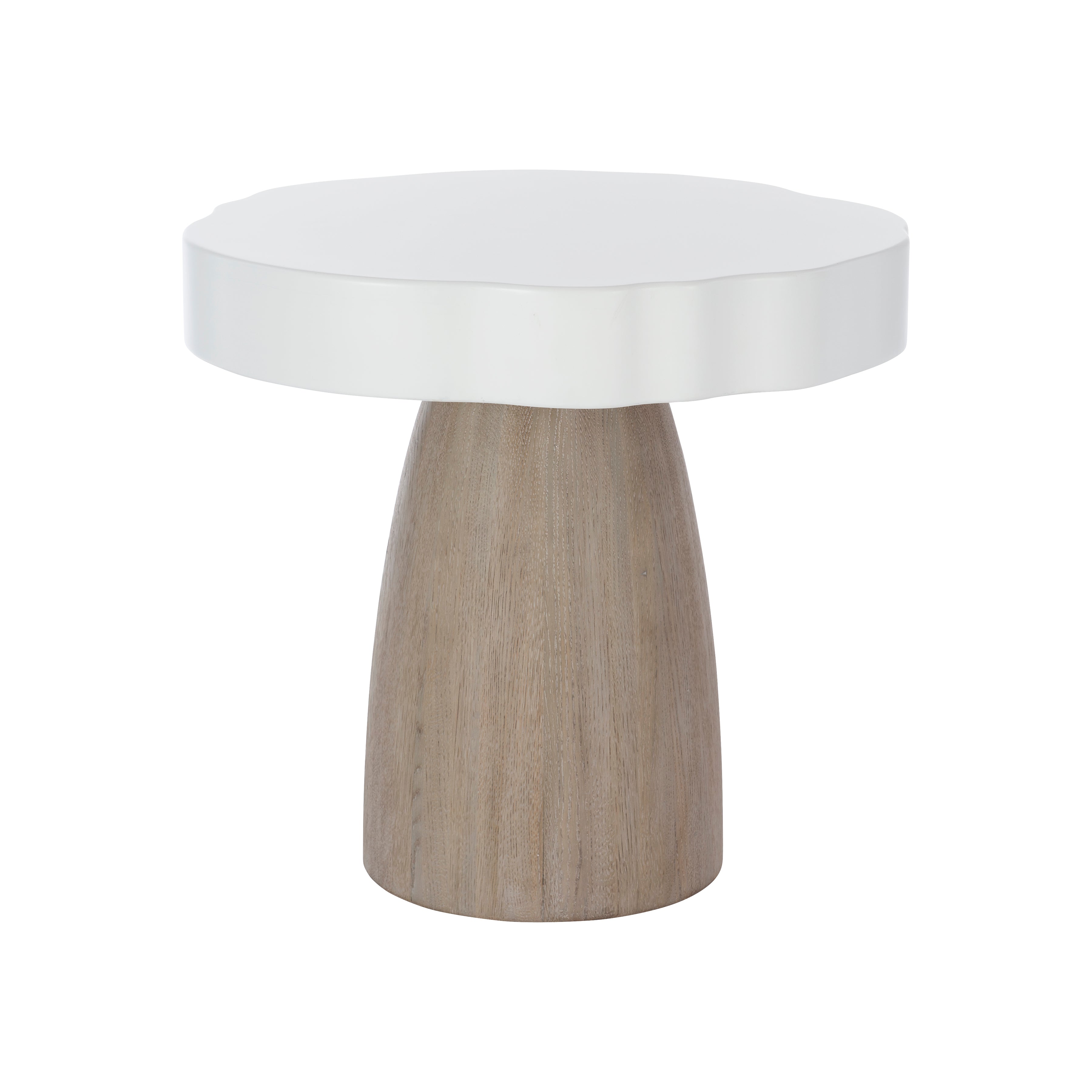 Bernhardt Living | Bernhardt Laramie Side Table - White / Oak | 418125