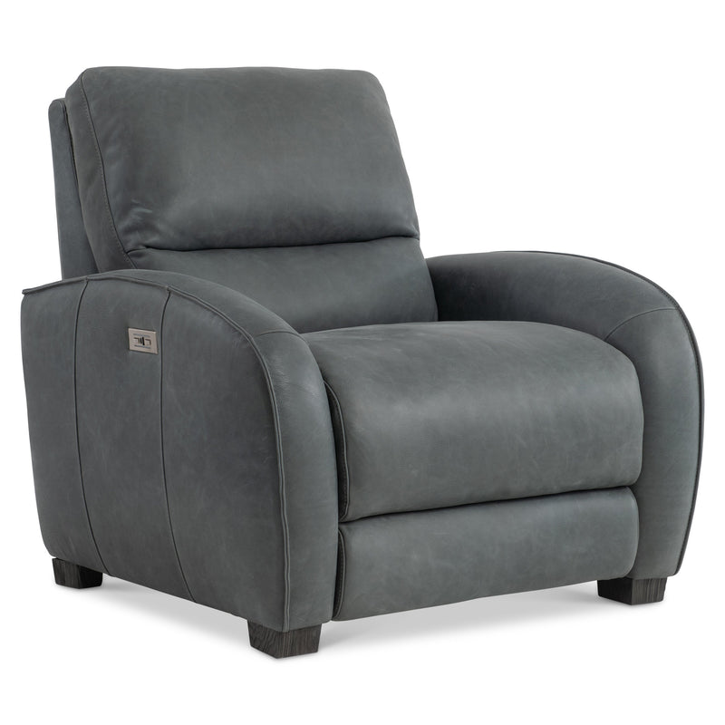 Bernhardt | Kyra Leather Power Motion Chair - Dark Grey | 492RLO
