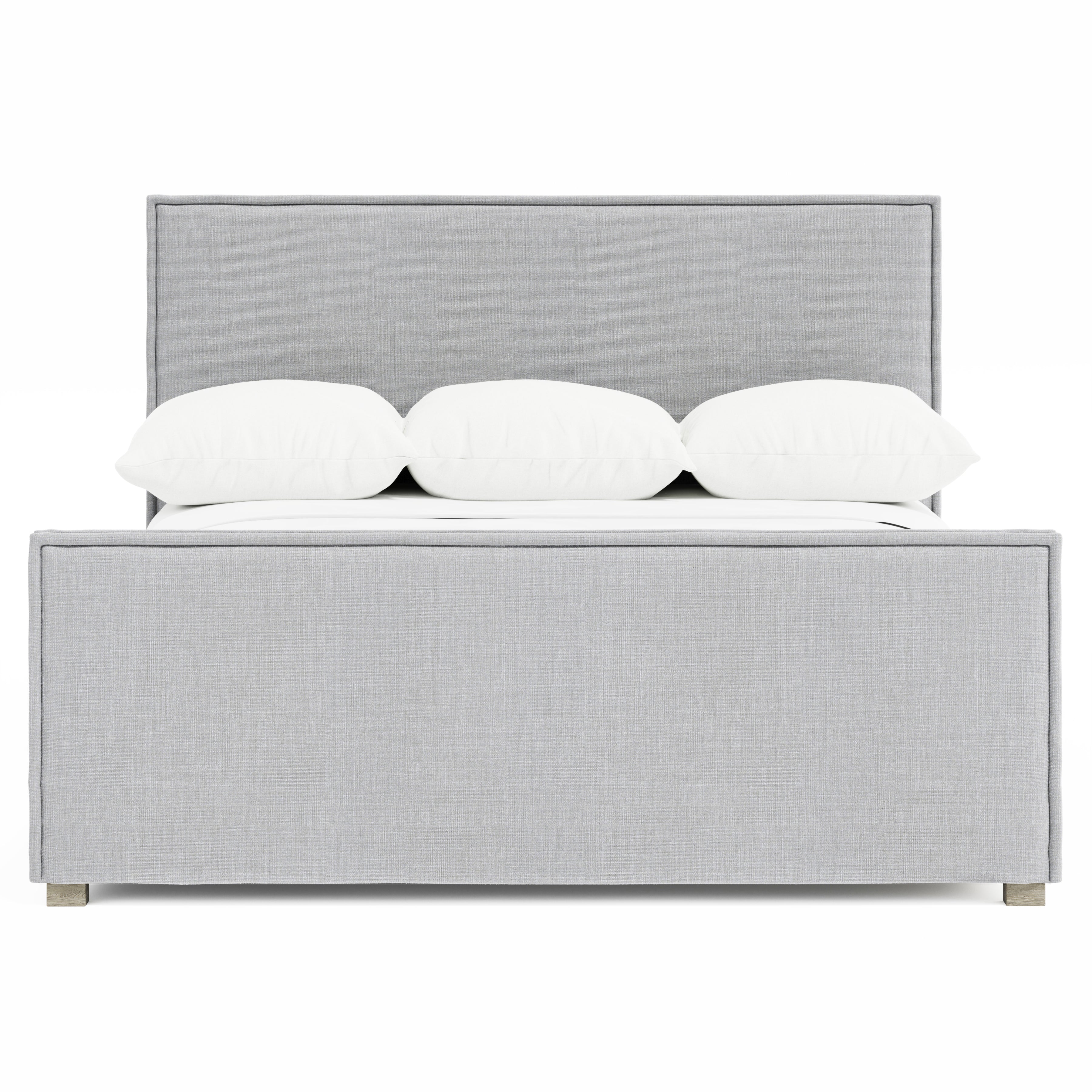 Bernhardt Loft | Bernhardt Sawyer Upholstered Panel Bed, King - Pebble - Pebble | K2204