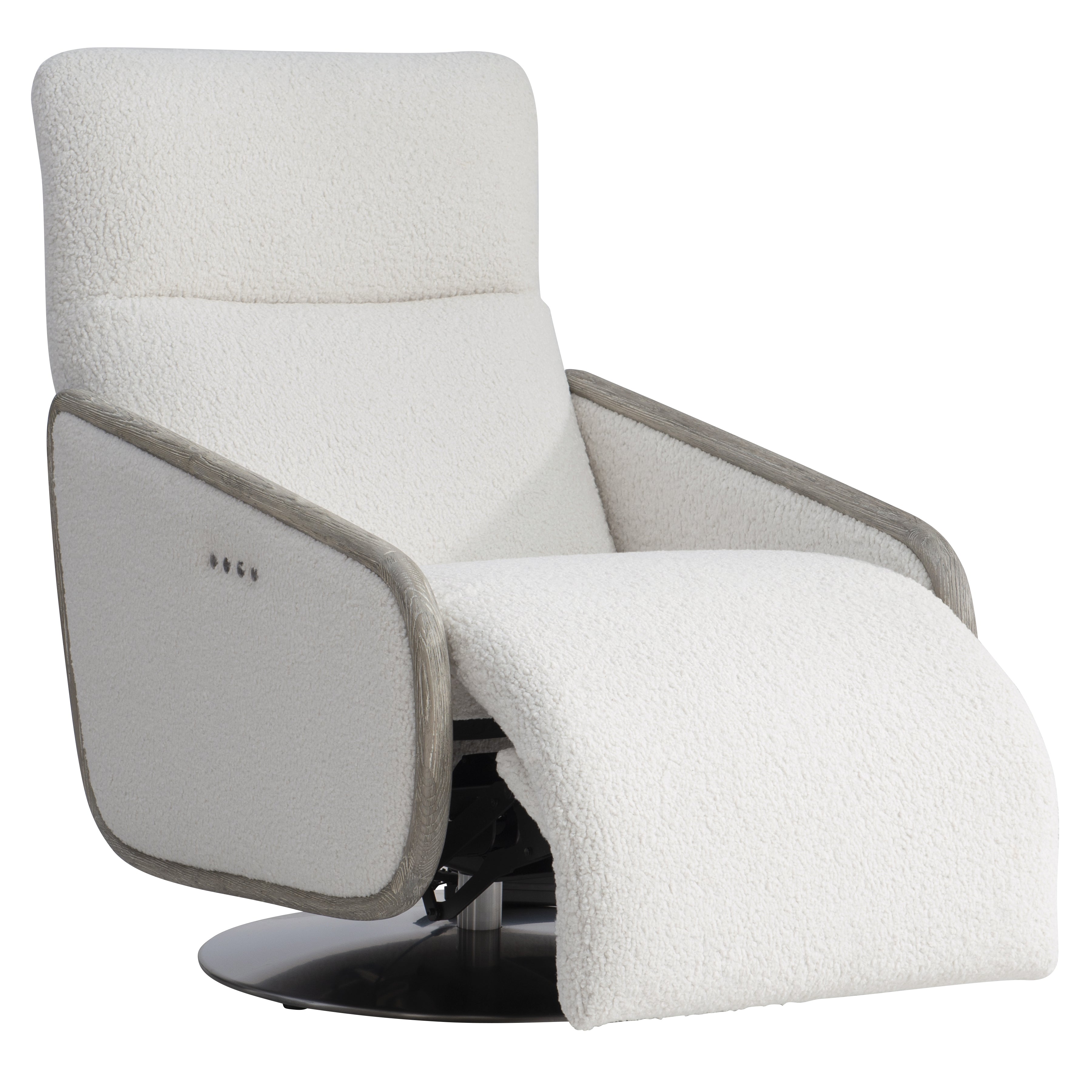 Bernhardt Living,Bernhardt Motion | Bernhardt Malory Fabric Power Motion Chair - White/Cream | B402RO